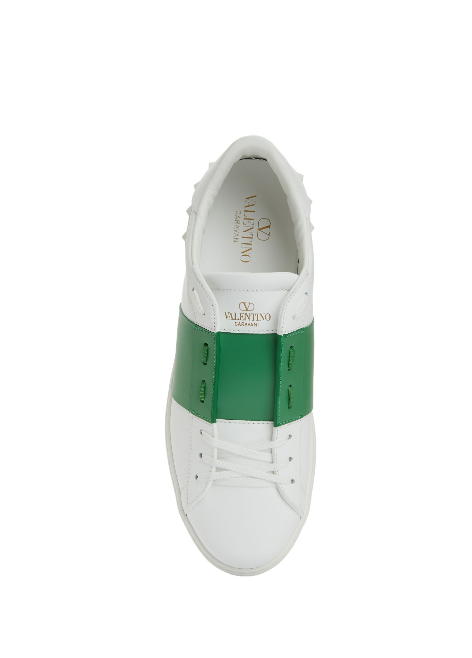 Valentino Garavani Beyaz-Yesil Erkek Open Beyaz Yeşil Erkek Deri