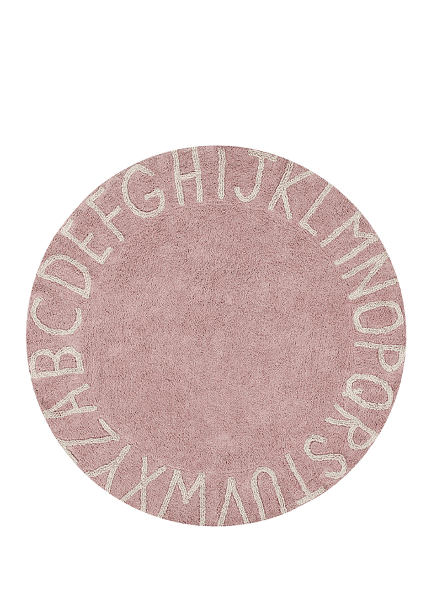 Round ABC Vintage Nude-Natural Çocuk Odası Halısı 150 cm