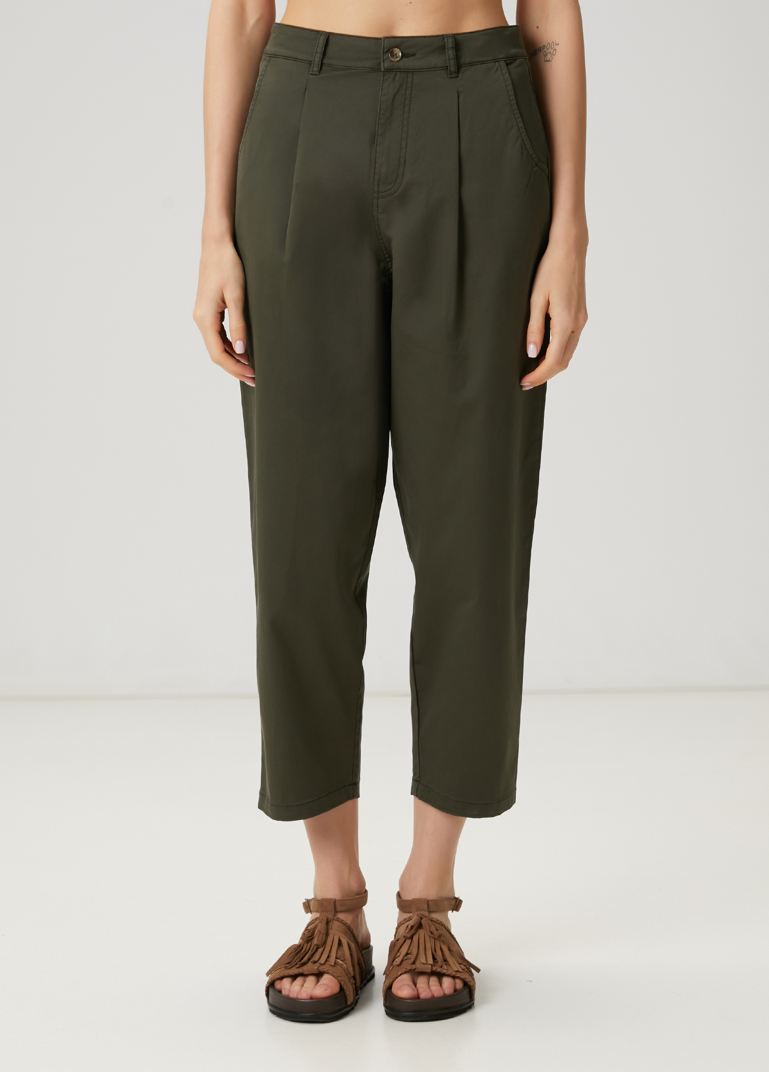 Haki Gabardin Chino Pantolon_2