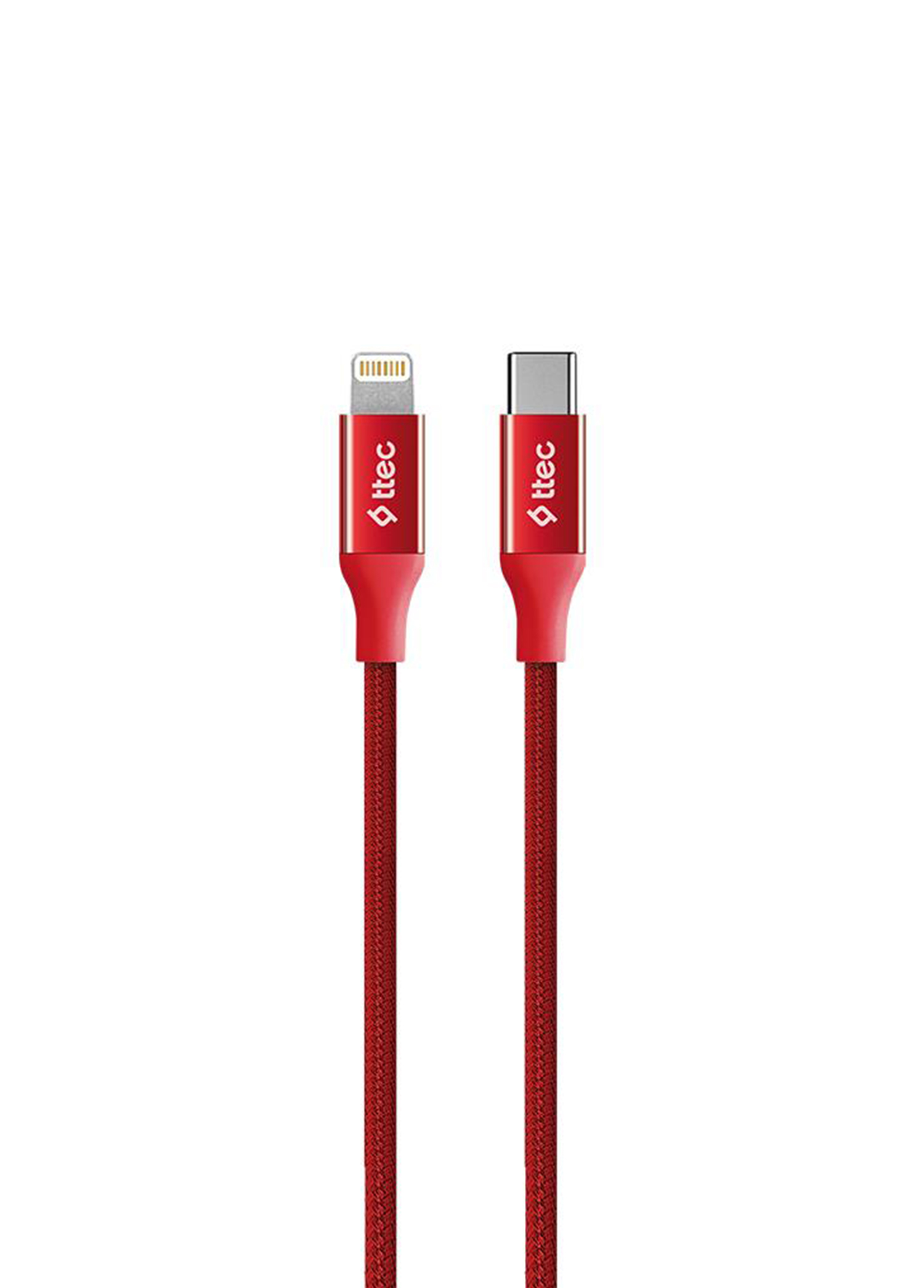 AlumiCable Kırmızı USB-C To Lightning Hızlı Şarj Kablosu 150 cm