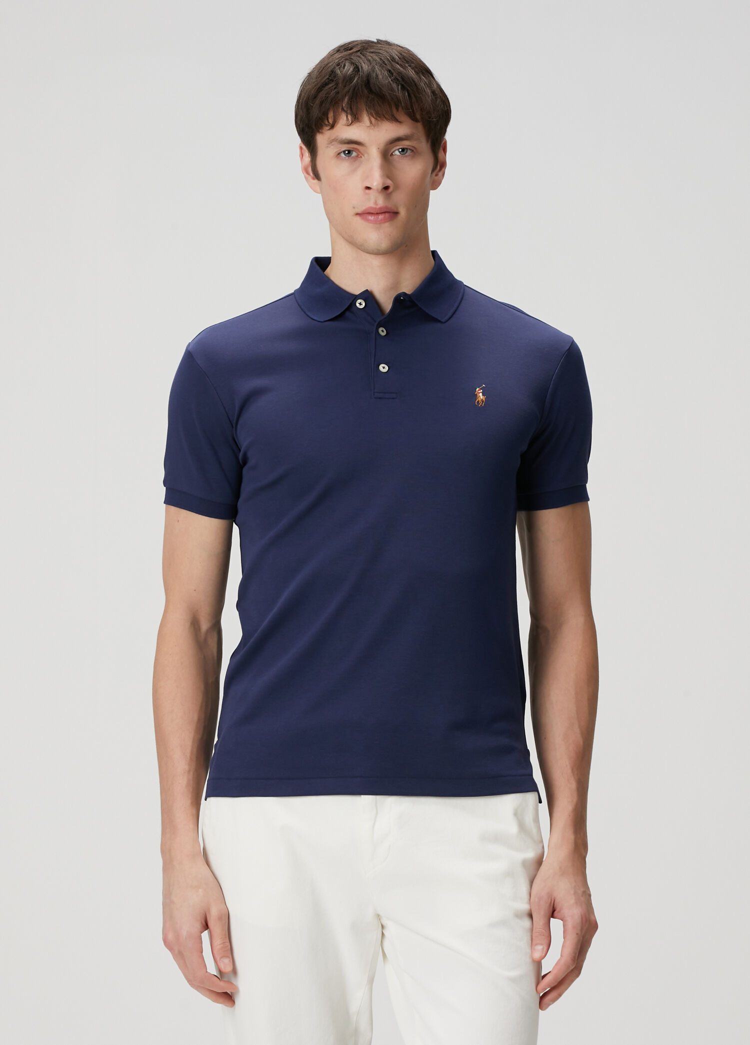 Slim Fit Lacivert Polo Yaka T-shirt
