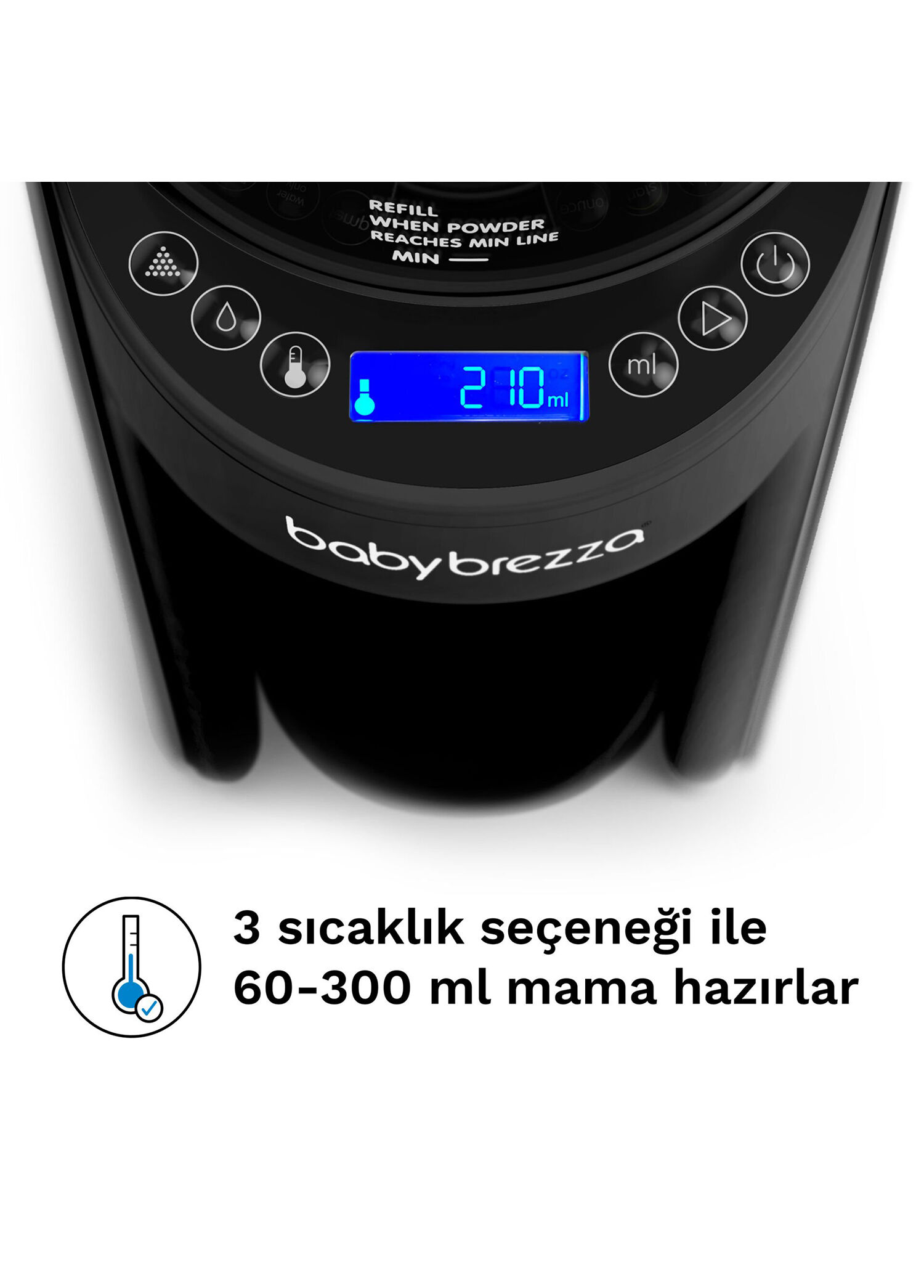 Baby Brezza - Formula Pro Advanced Siyah Otomatik Mama Hazırlama