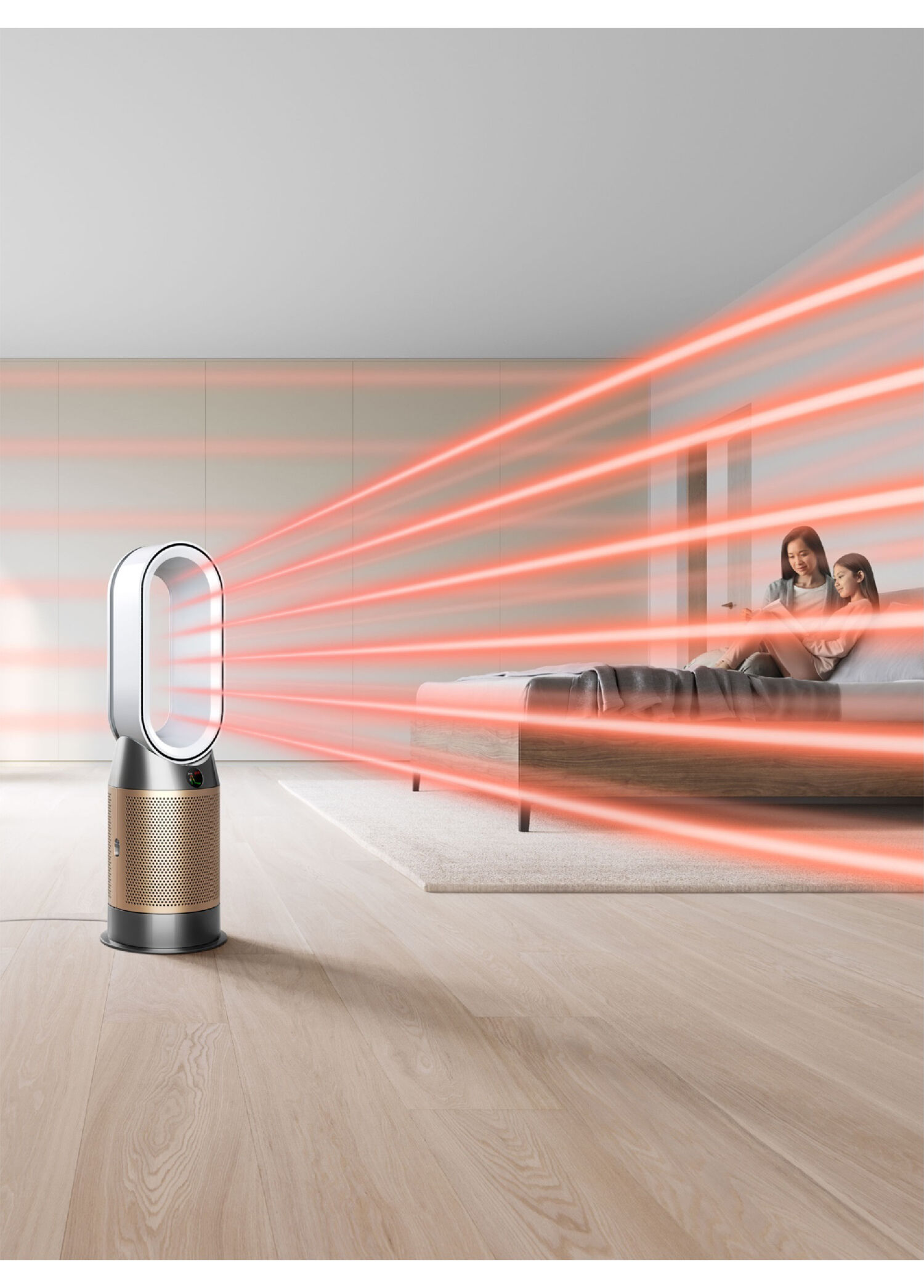 Dyson - Purifier Hot+Cool HP2 De-NOx Beyaz/Altın Hava Temizleyici