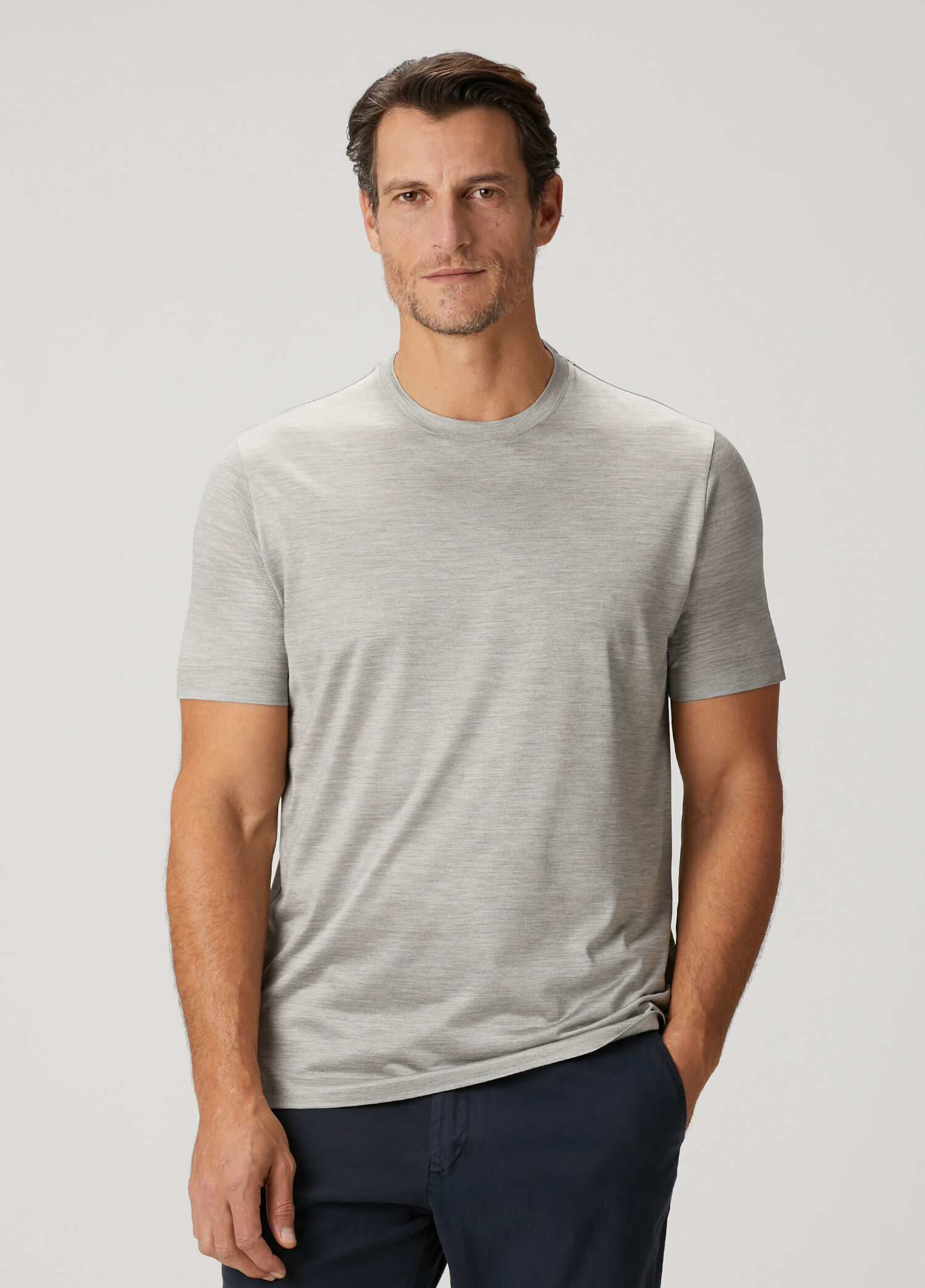Gri İpek T-shirt