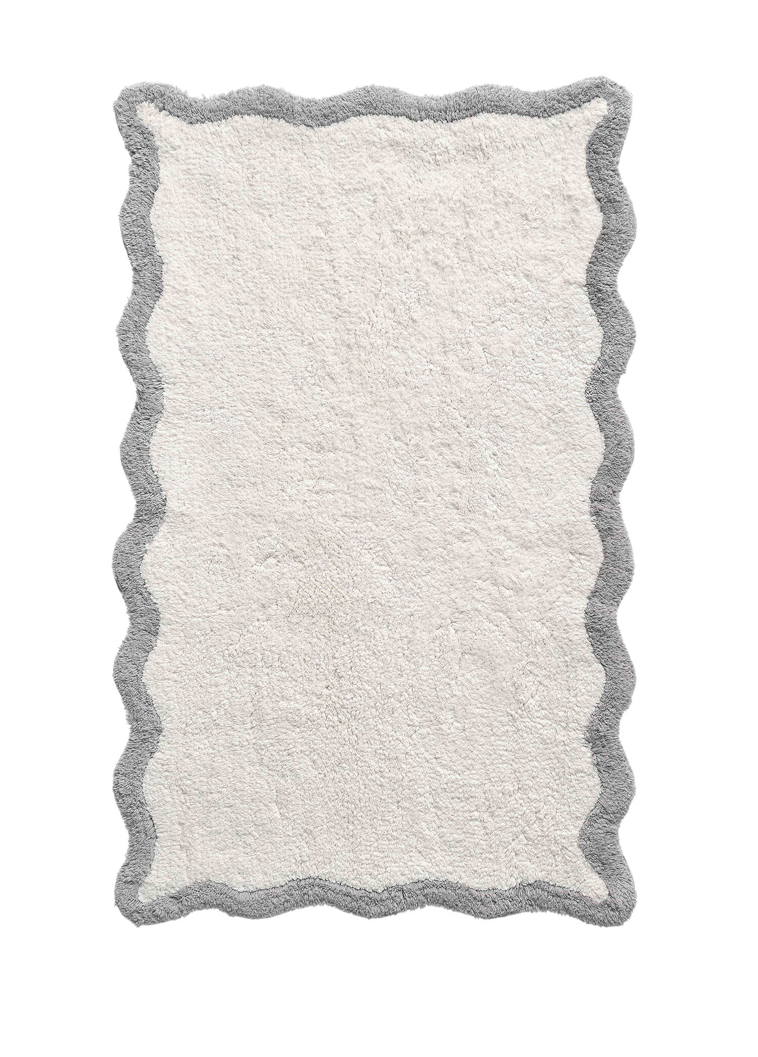 Scallop Bambu Gri Tekli Banyo Paspası 60 x 100