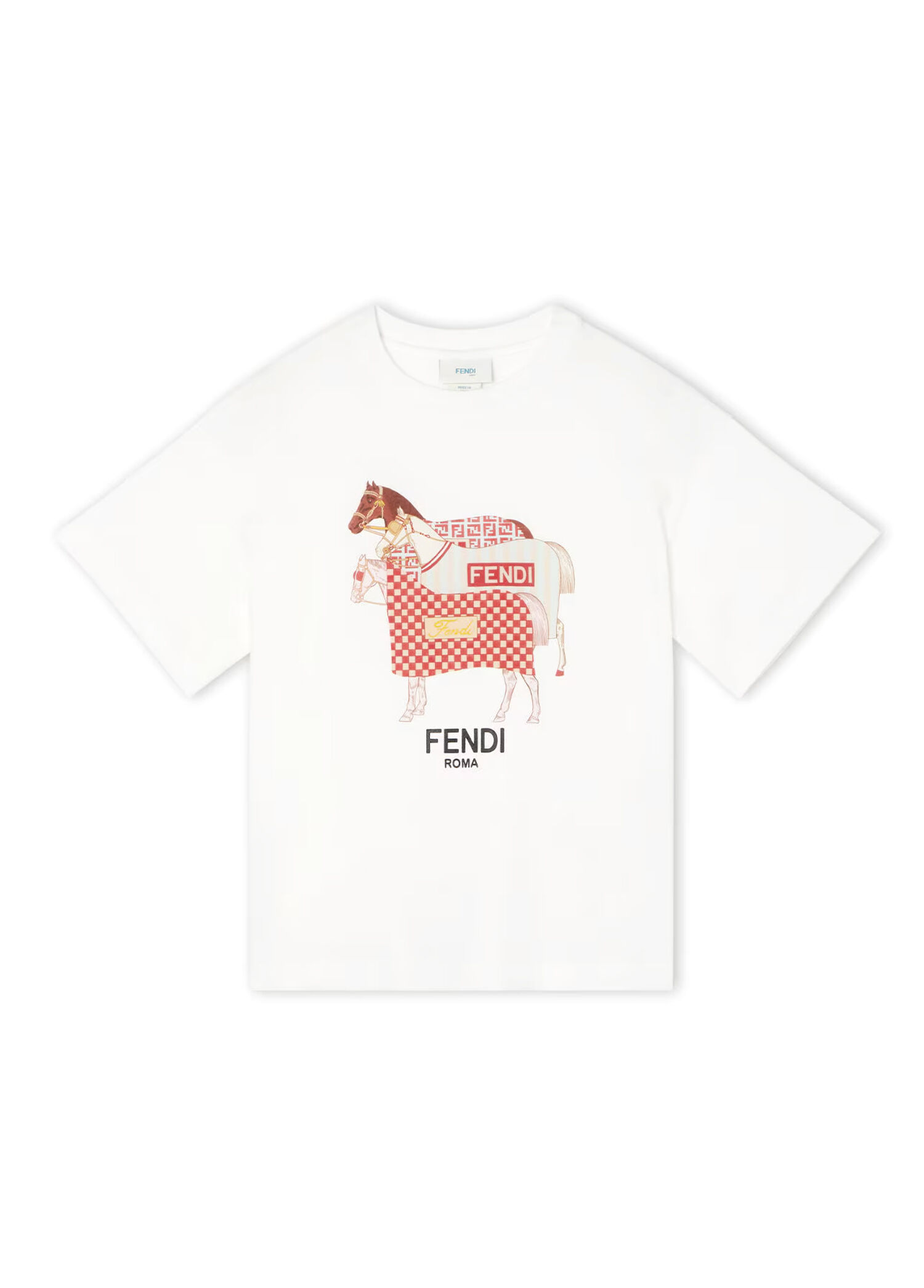 Beyaz Logo Detaylı Erkek Çocuk T-shirt