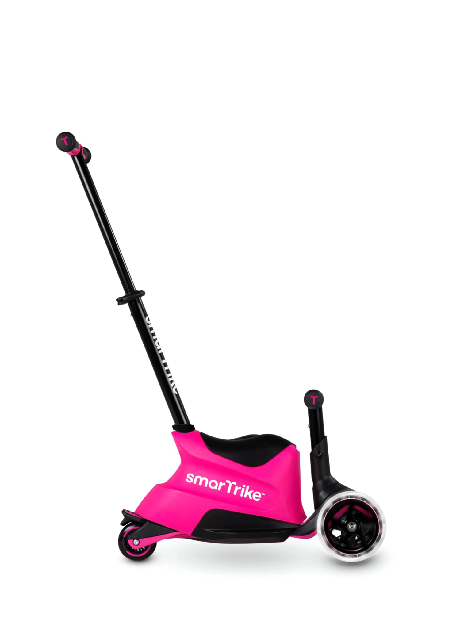 Xtend Büyüyebilen ve Oturaklı Ride On Pembe Led Işıklı Çocuk Scooterı