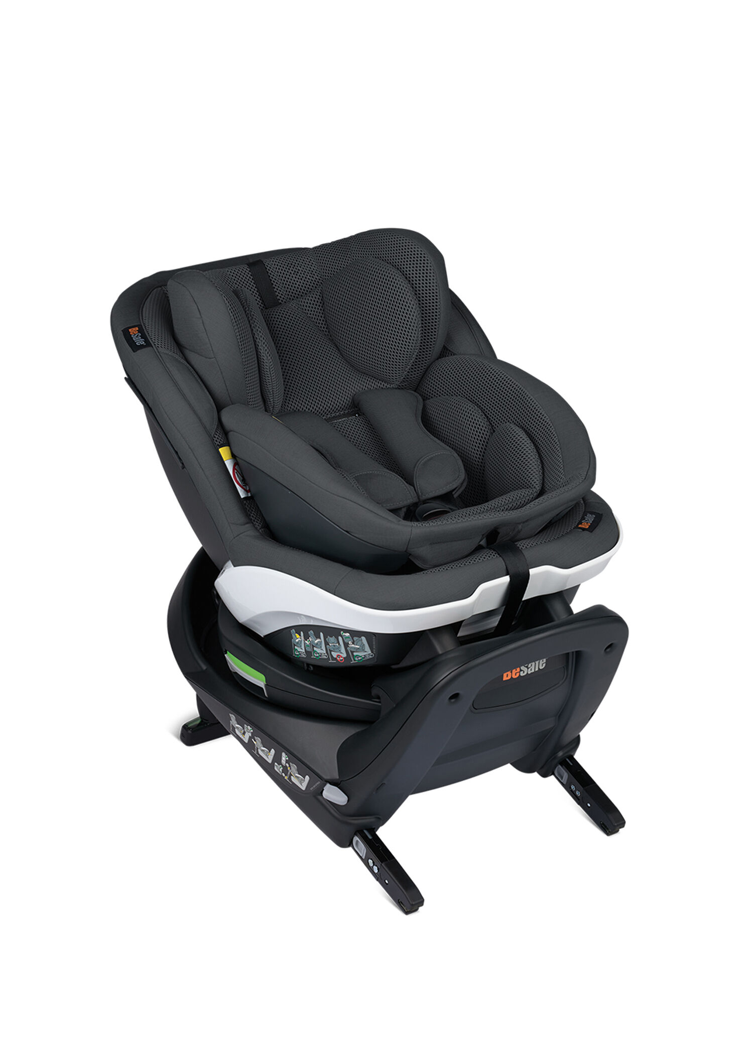 İzi Turn B i-Size 360° Dönebilen 0-18 Kg Anthracite Mesh Bebek Oto Koltuğu
