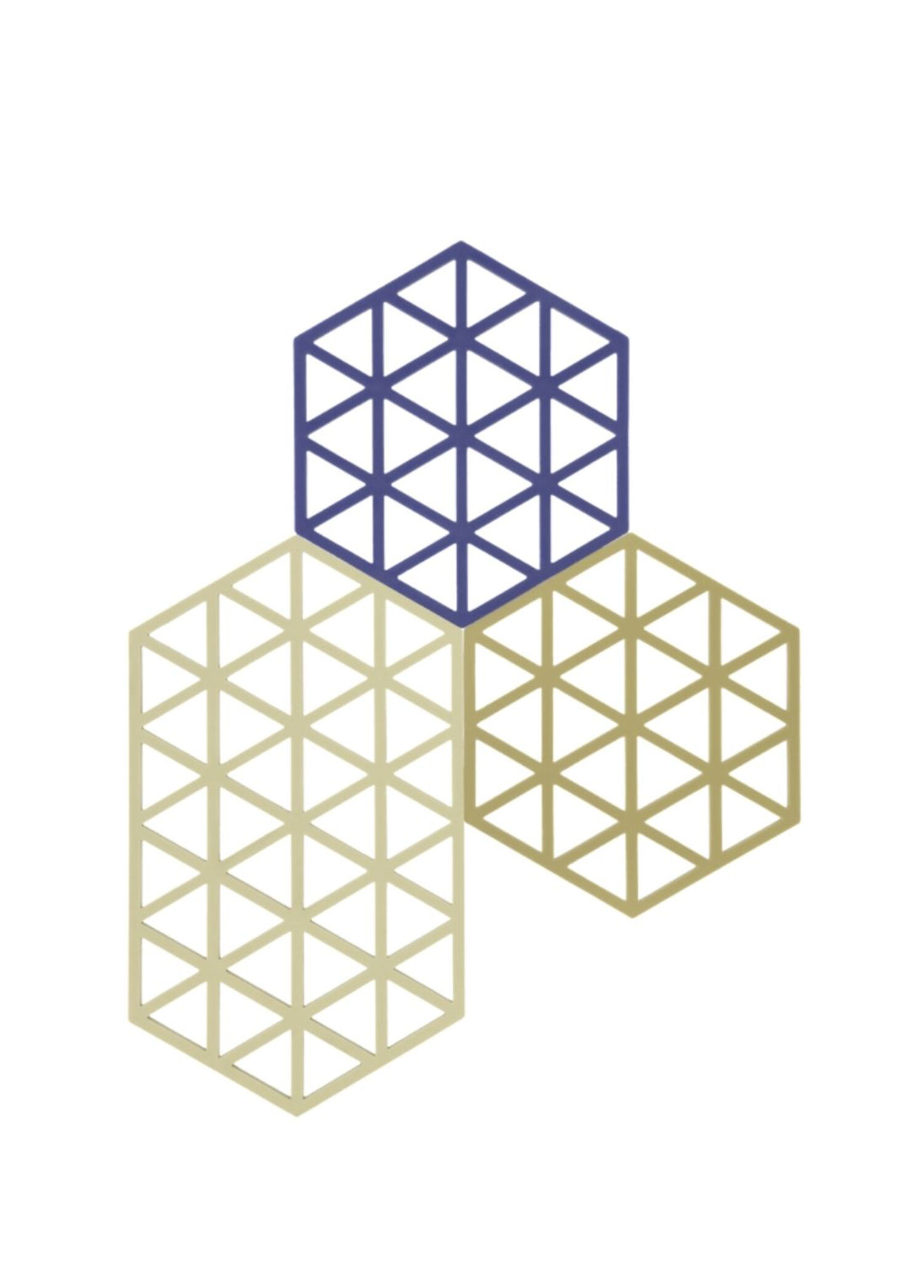 Triangles Renkli Silikon 3'lü Nihale Seti