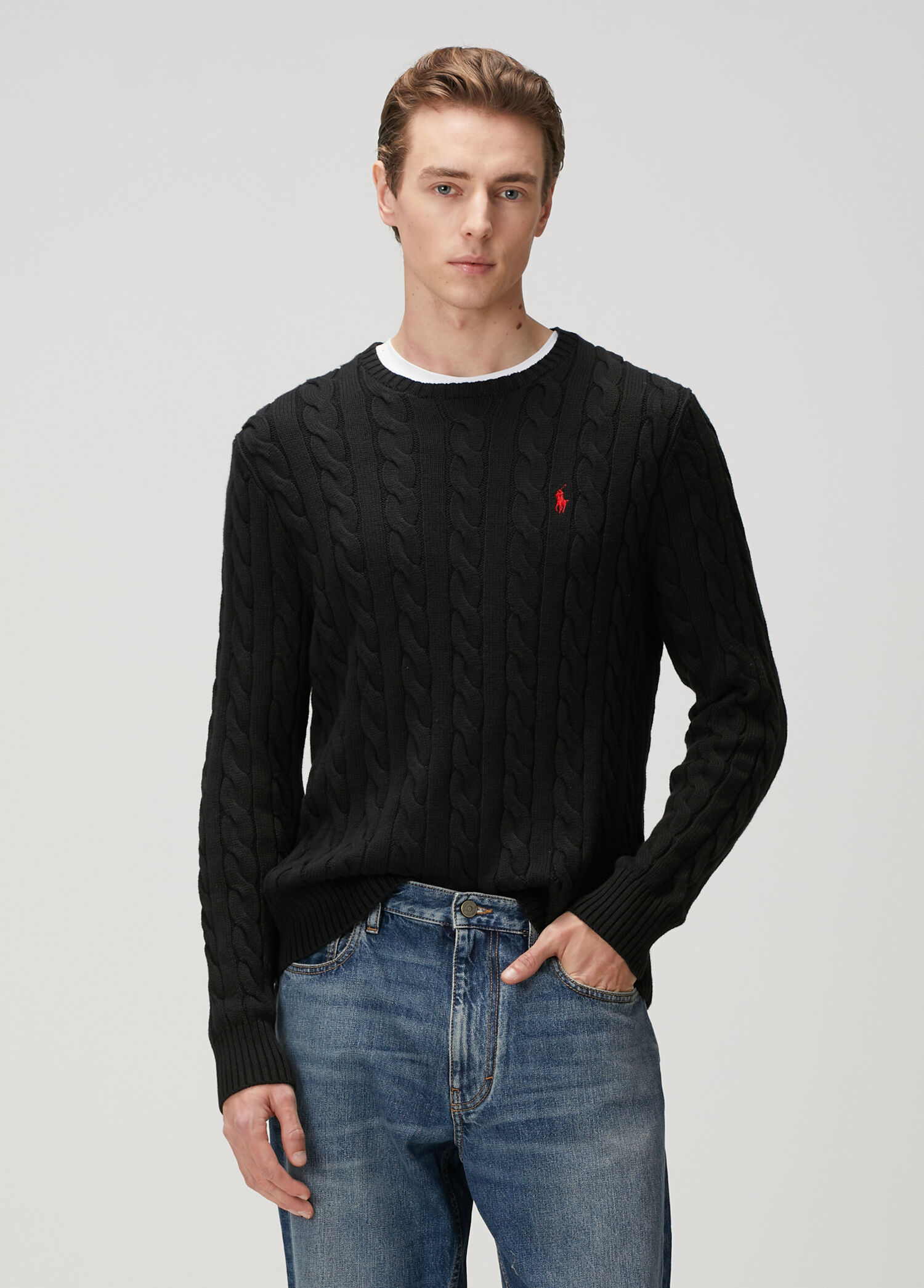 Polo Ralph Lauren Siyah Erkek Siyah Örgü Dokulu Kazak 1626640 | Beymen