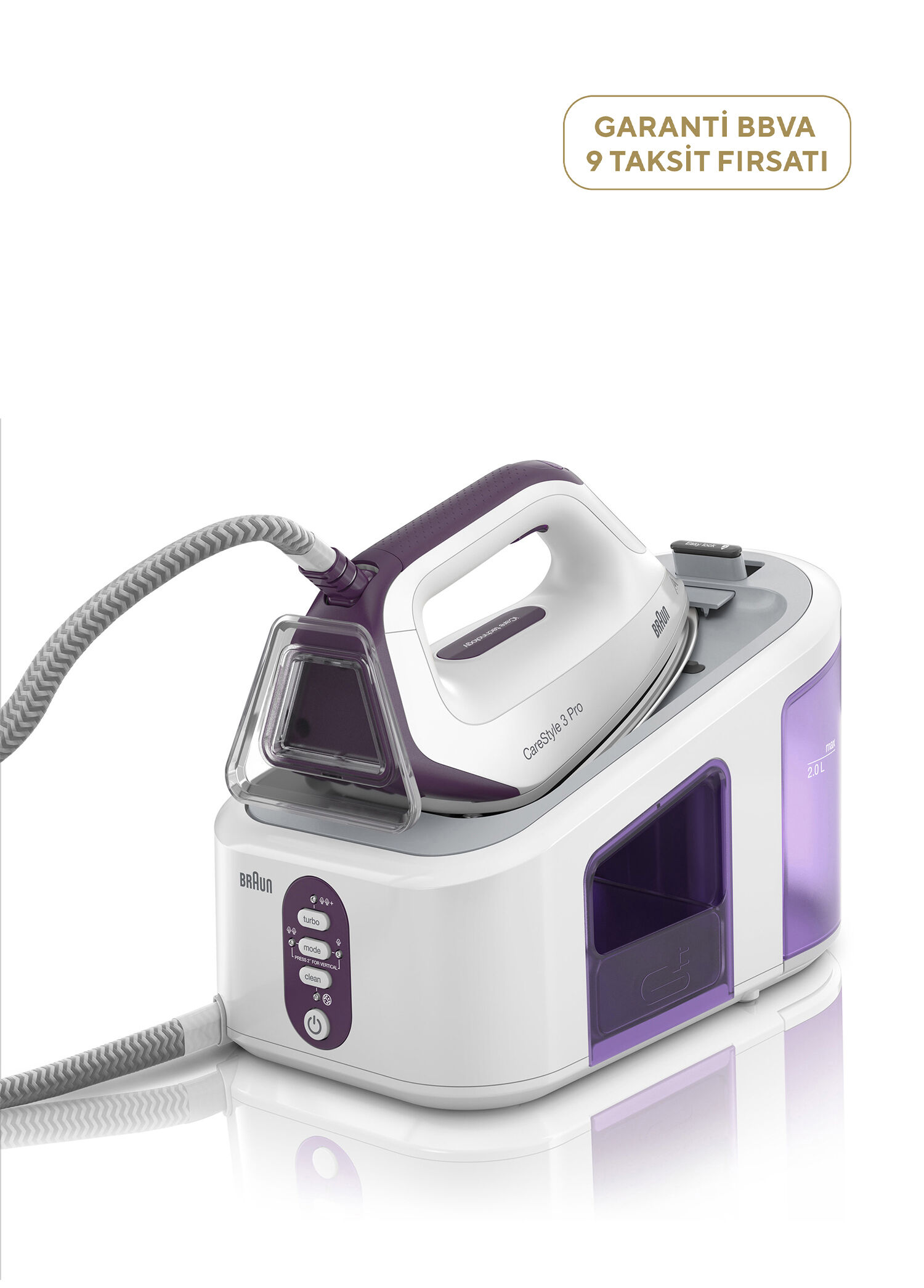 Carestyle 3 Pro IS3155VI Buhar Jeneratörlü Ütü