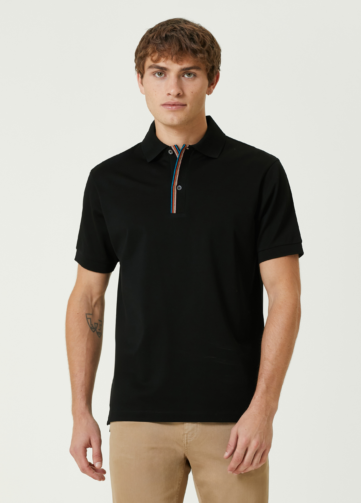 Siyah Polo Yaka T-shirt