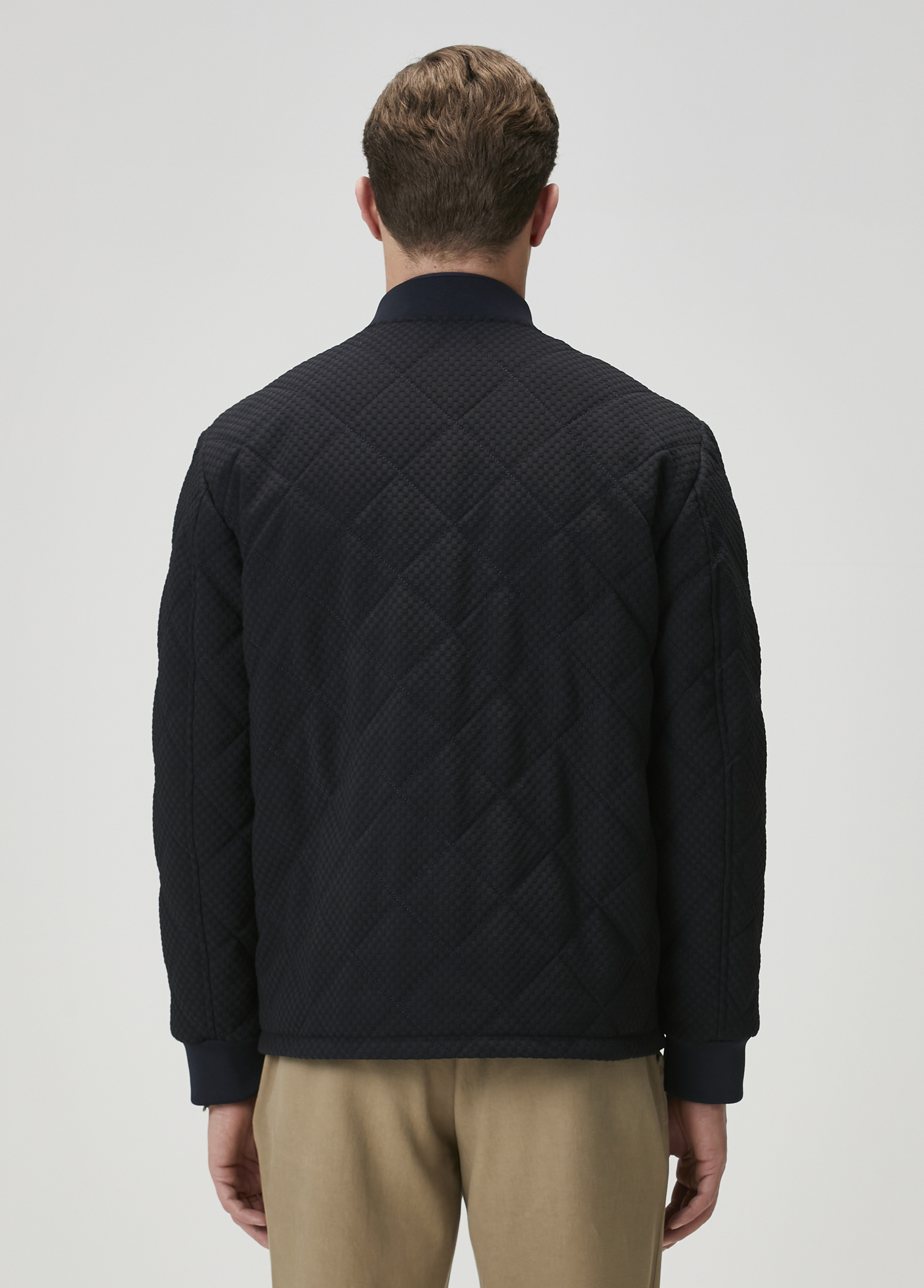 Lacivert Kapitoneli Bomber Mont_5