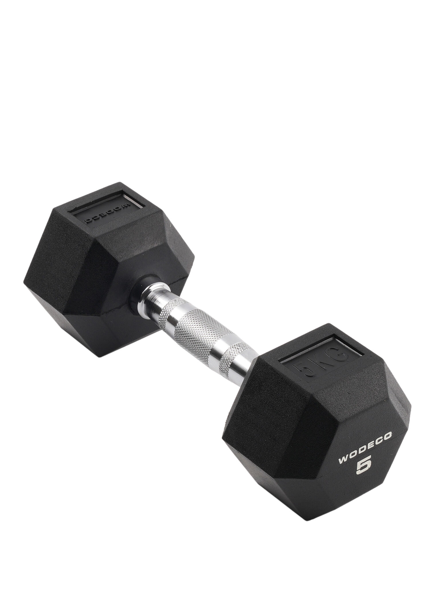Rubber Hex Siyah Kauçuk Altıgen Dambıl 5 kg