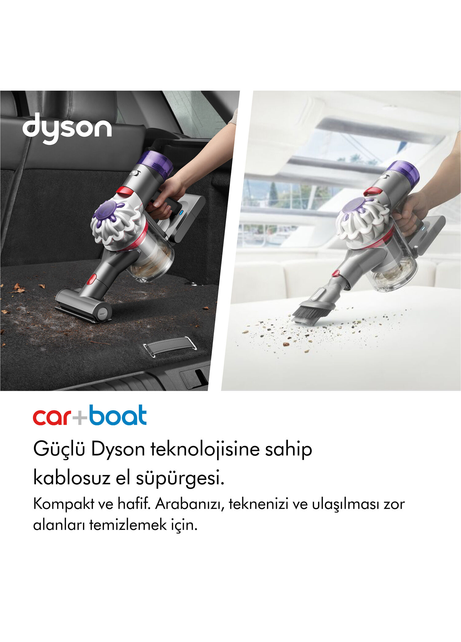 Dyson - Car+Boat Kablosuz El Süpürgesi - Mor