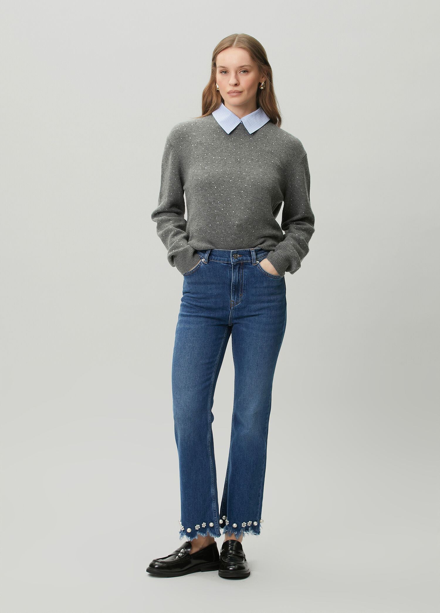 Passion Pearl Mavi Jean Pantolon