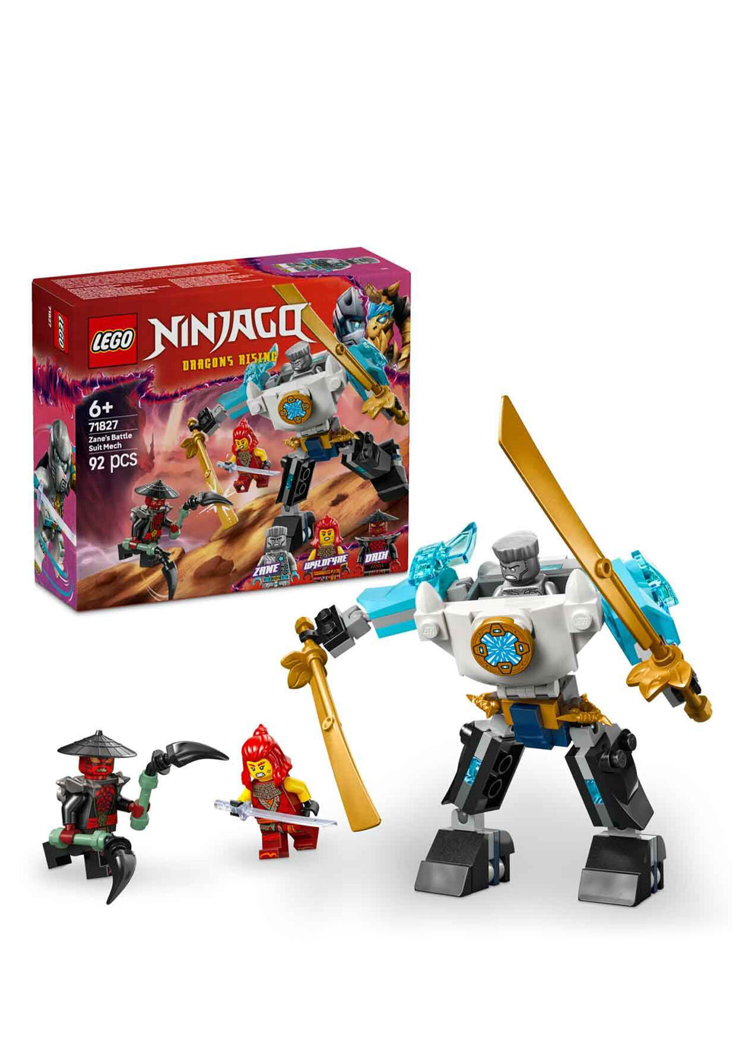 LEGO - NINJAGO Zane'in Savaş Zırhı Mech'i 92 Parça 6+ Yaş Yapı