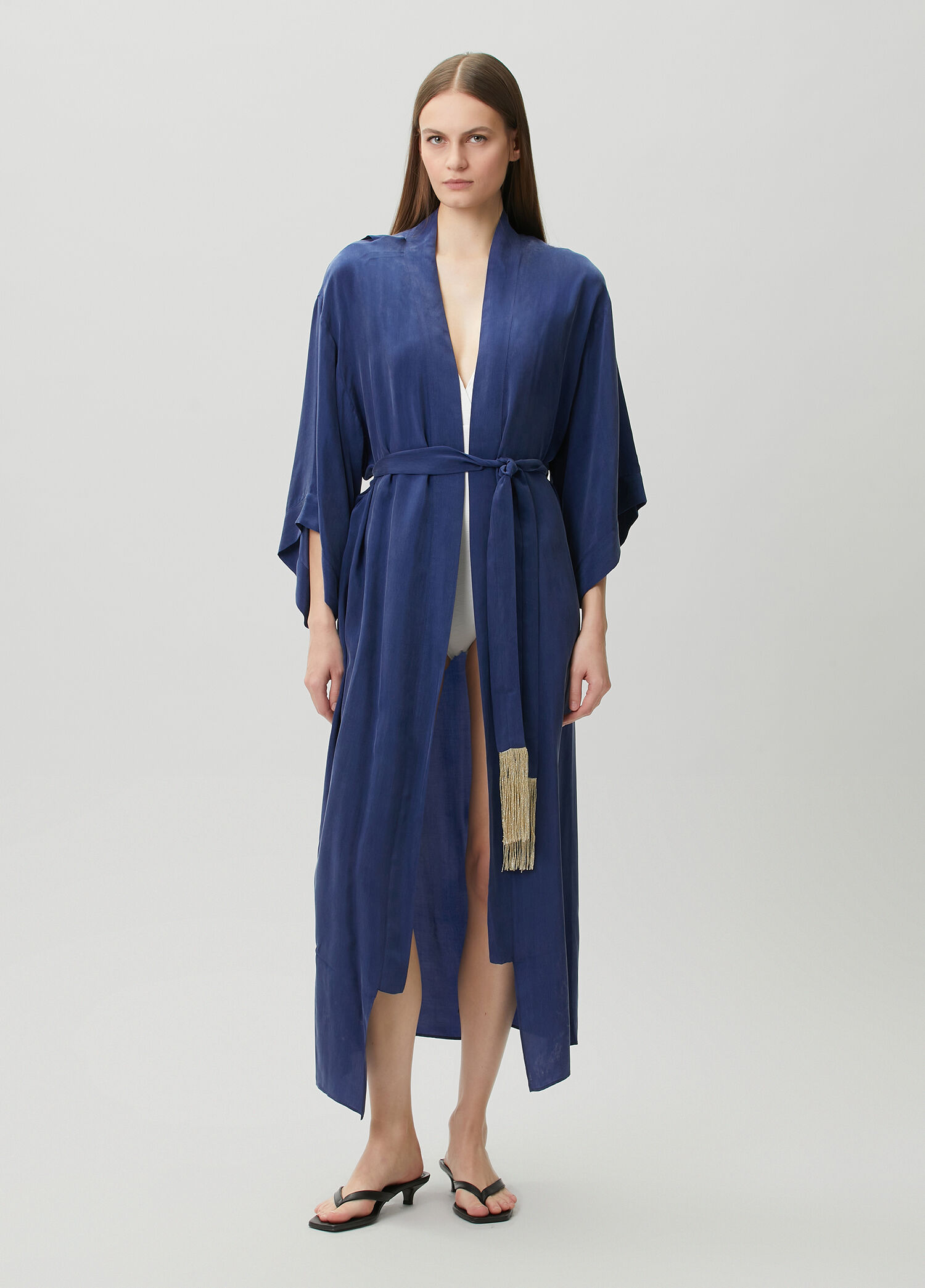 Jilda Libby Lacivert Kimono