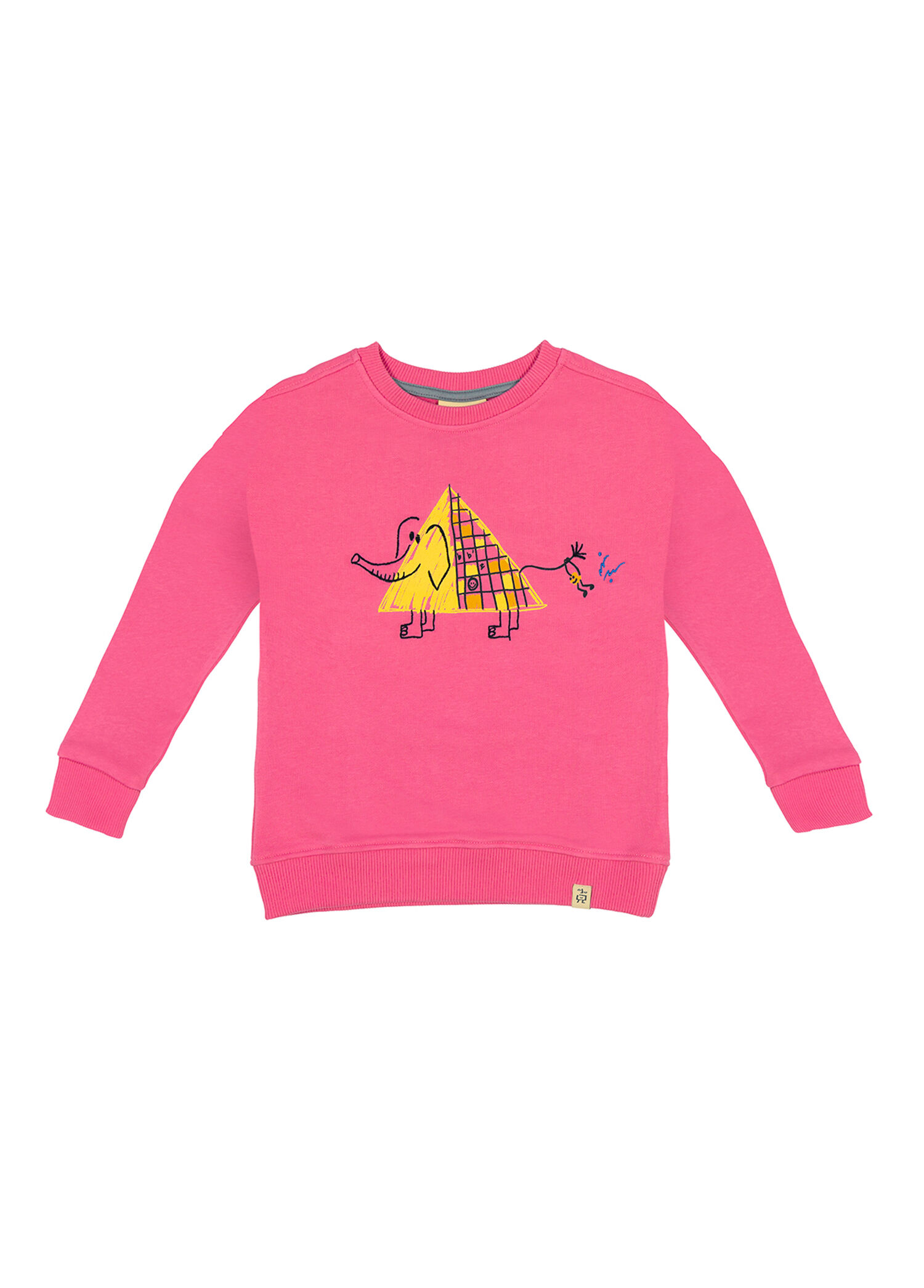 Elephant Ride Pembe Kız Çocuk Sweatshirt