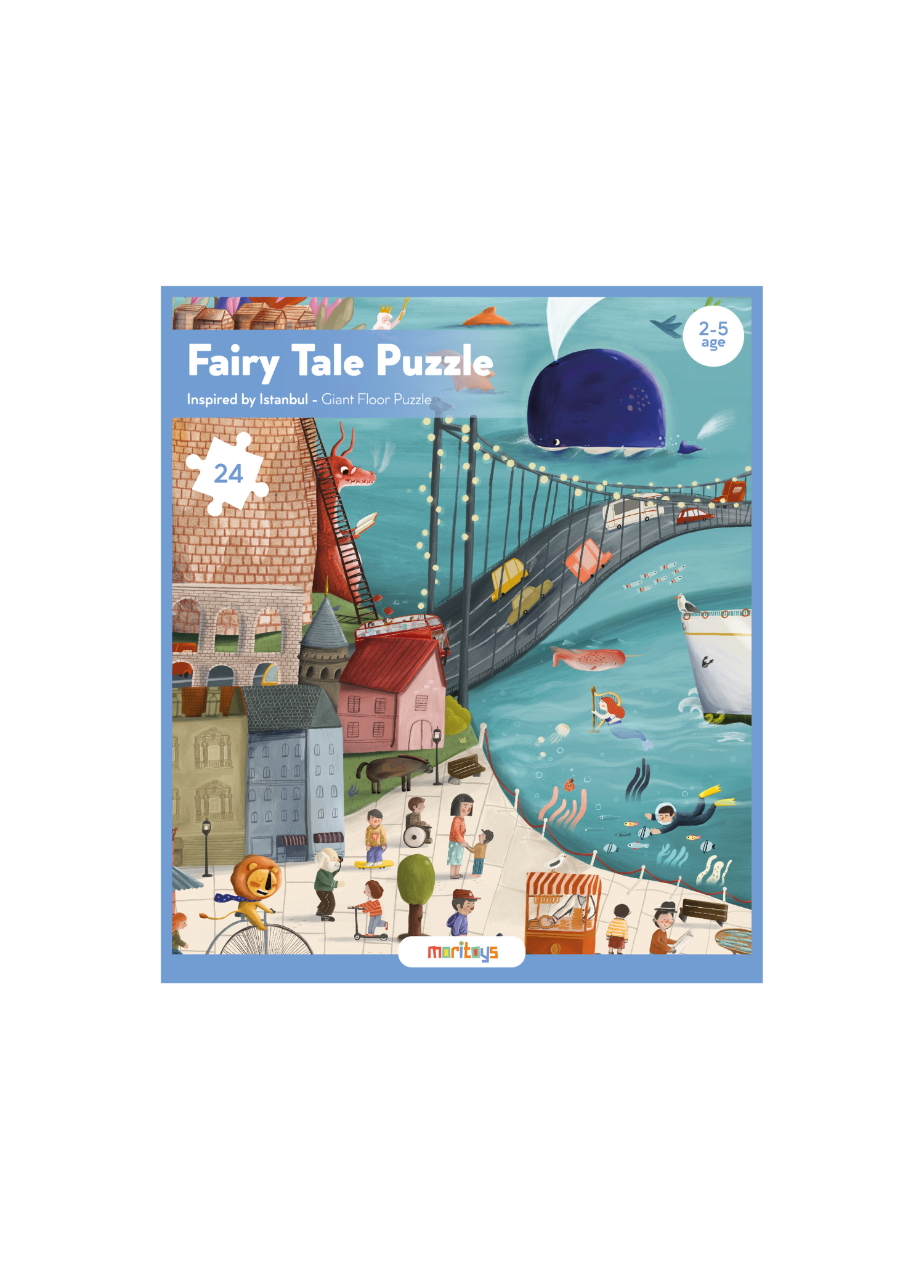 Fairy Tale Puzzle: 24 Parça Dev Yer Puzzle ve Posteri