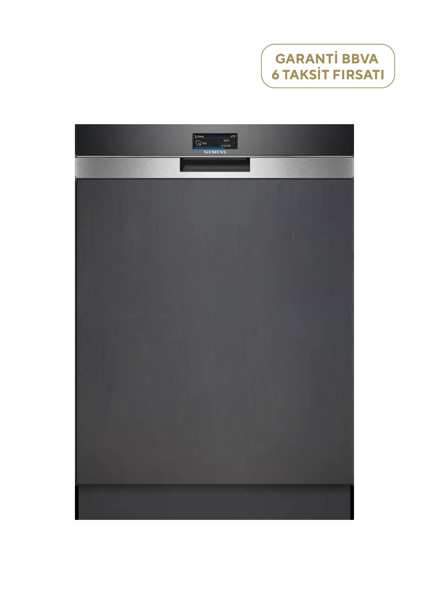 SN57ZS82DT iQ700 13 Kişilik C Enerji Sınıfı Yarı Ankastre Bulaşık Makinesi