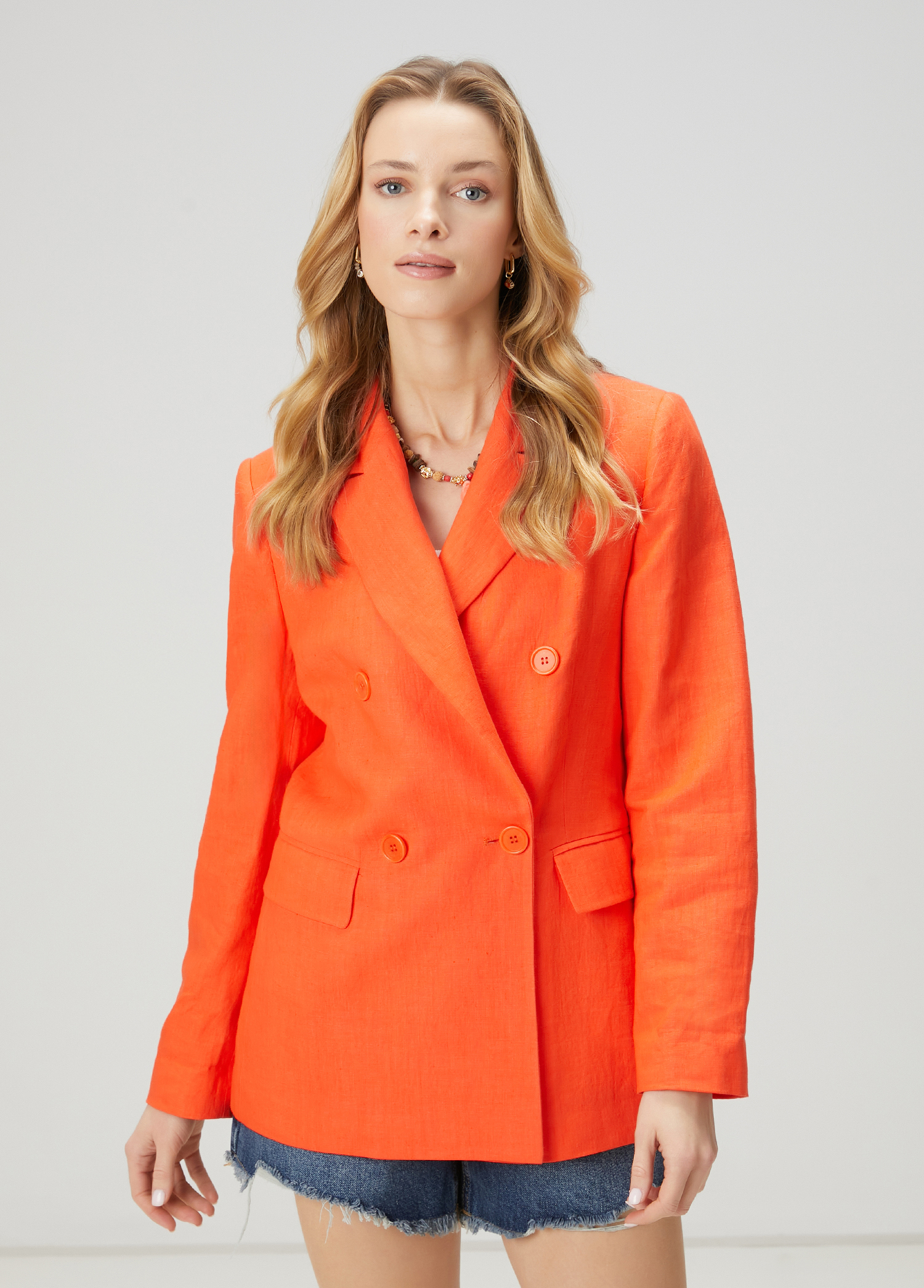 Mercan Keten Blazer_4