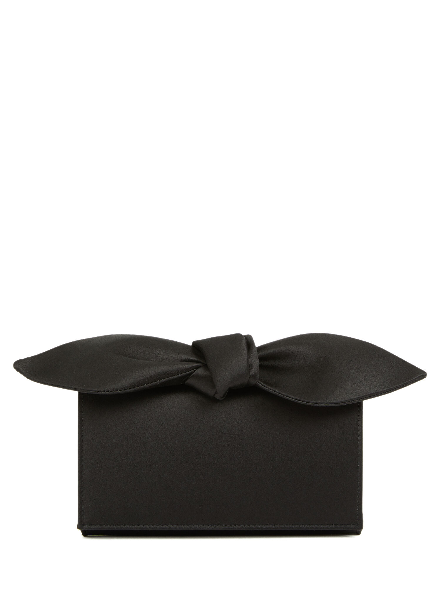 Bow Tie Mini Siyah Kadın El Portföyü