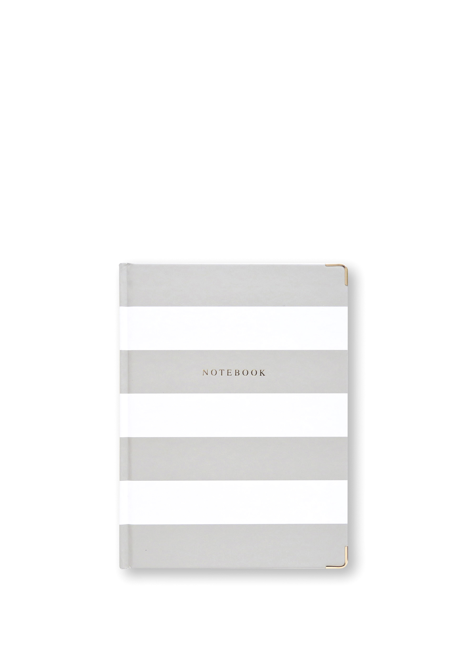 Gray White Çizgili Notebook