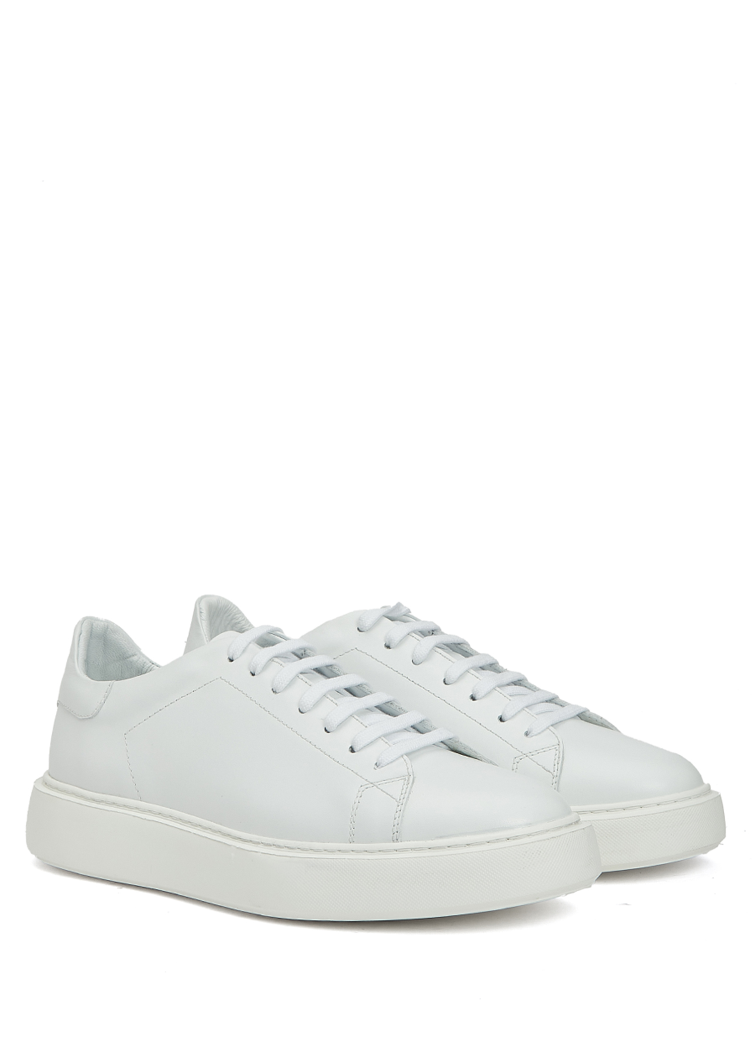 Beyaz Erkek Deri Sneaker_1