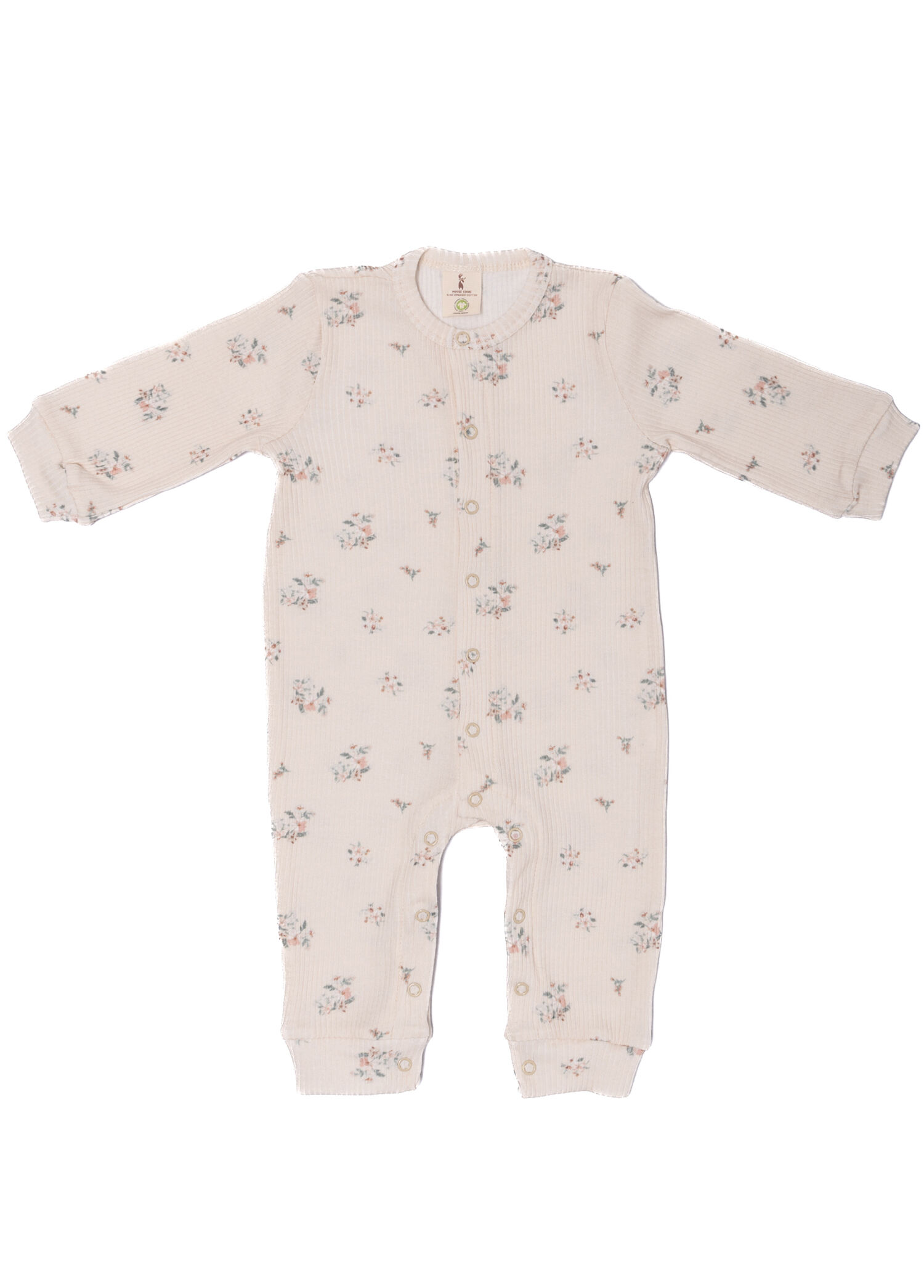 Krem Unisex Bebek Organik Pamuk Tulum