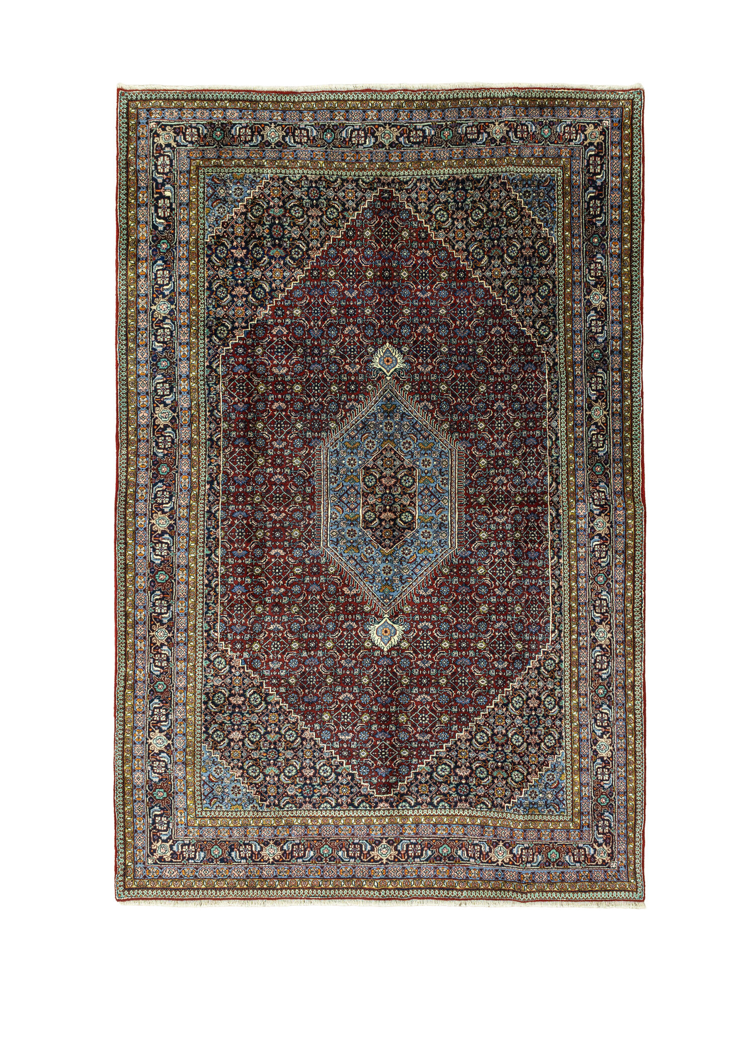 Haver Dekoratif El Dokuma İpek İran Halısı 193 x 301 cm