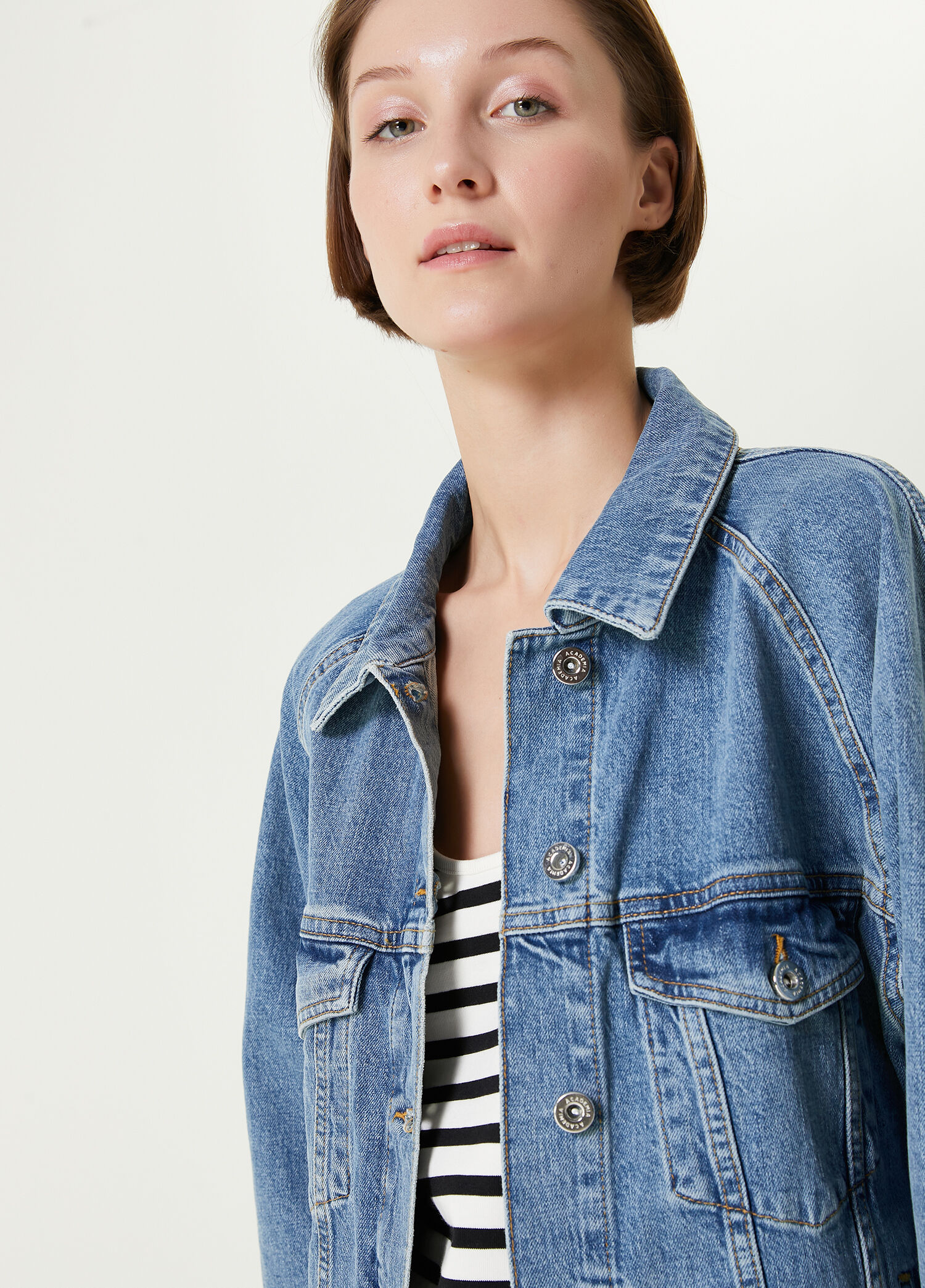 Academia - Oversized Mavi Denim Mont - Mavi