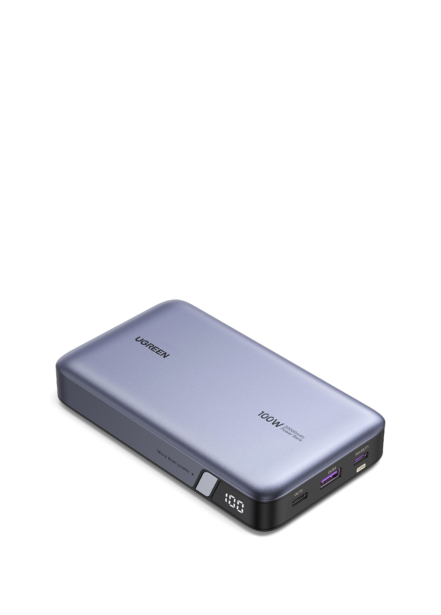 Ugreen - PD Hızlı Şarj 2xUSB-C, 1xUSB-A 100W 20.000 mAh Powerbank