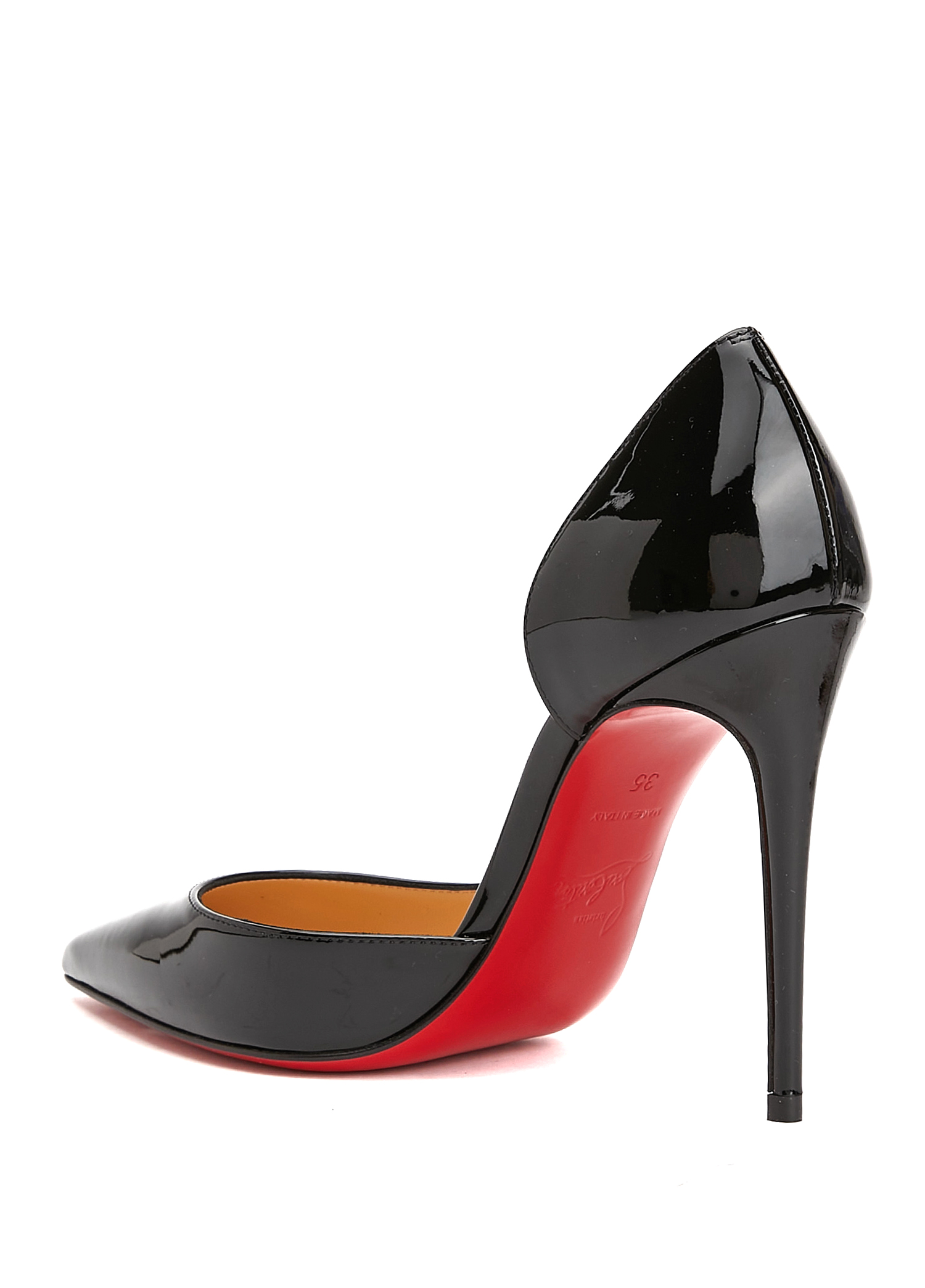 Christian Louboutin Siyah Kadın Iriza Siyah Deri Stiletto 1647275