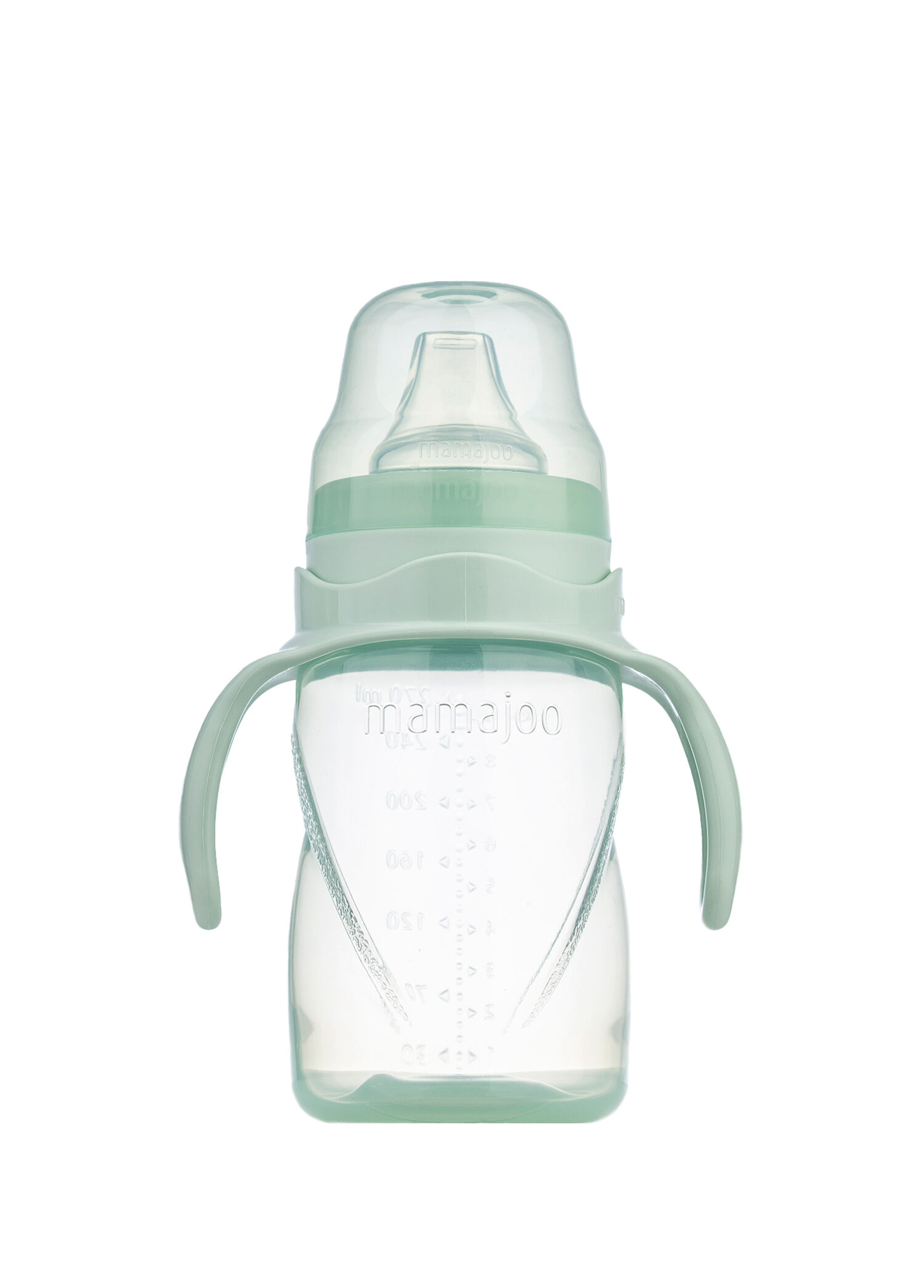 Powder Green Kulplu Akıtmaz Eğitici Bardak & Anti-Kolik Bardak Ucu 270 ml
