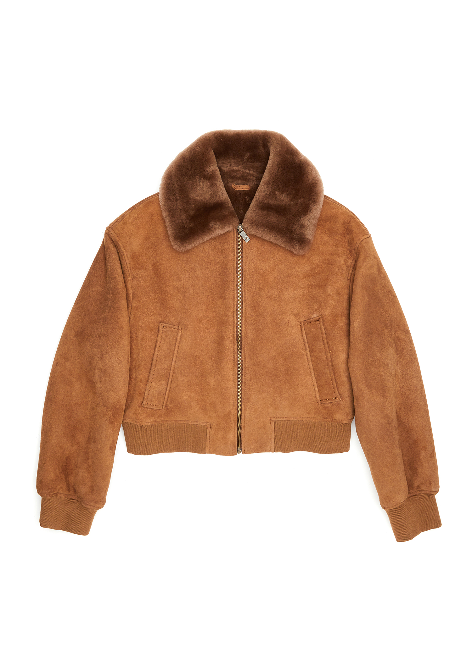 Camel Süet Bomber Ceket_7