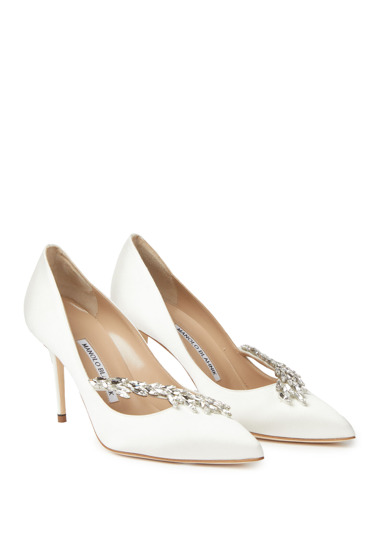 Manolo Blahnik Krem Kadın Nadira Krem Saten Stiletto 1506674 | Beymen