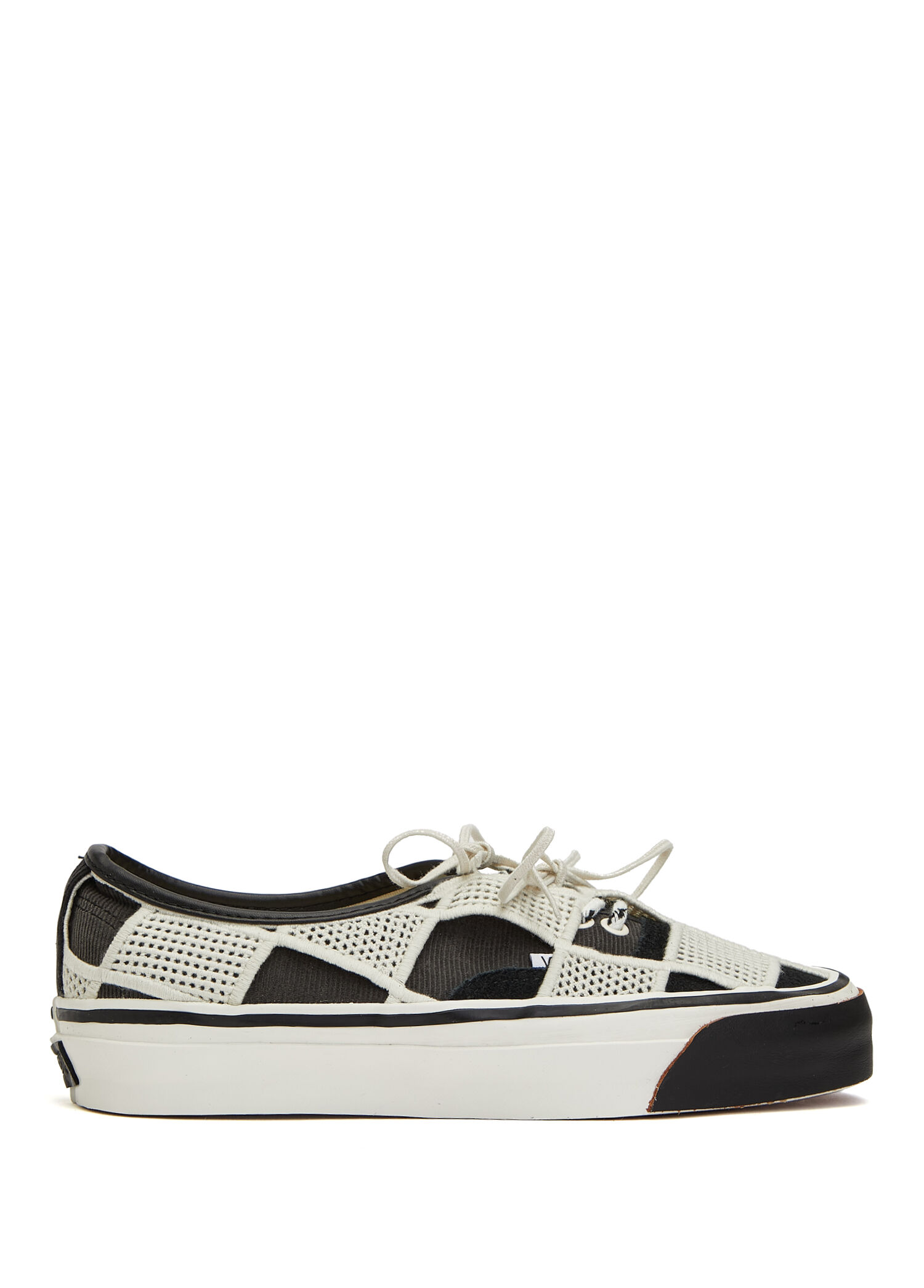 Lx Authentic 44 Shell Knit Siyah Krem Kadın Sneake