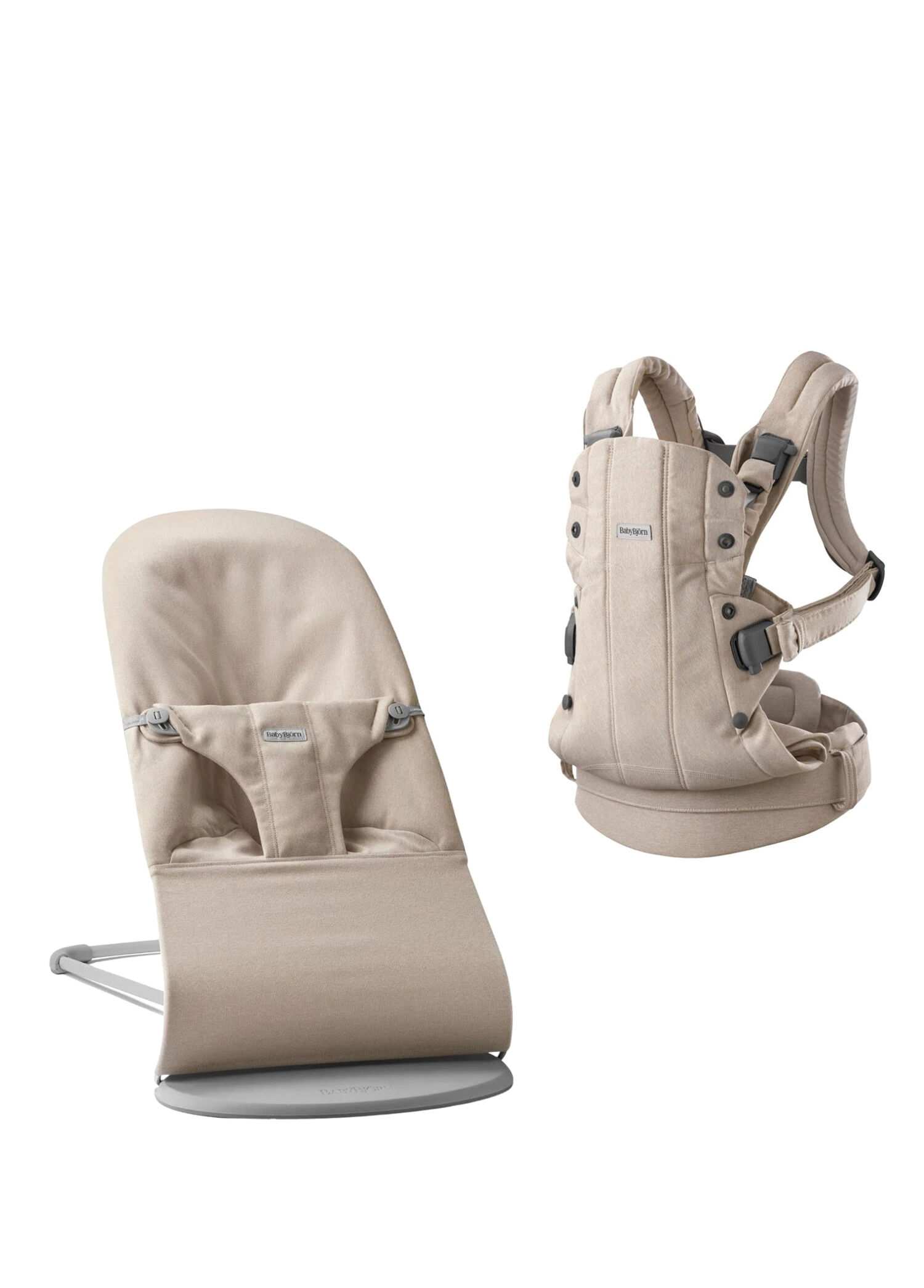 Bliss Light Beige 0-13 kg Ana Kucağı ve Harmony Woven Melange 0-15 kg Kanguru 2’li Set