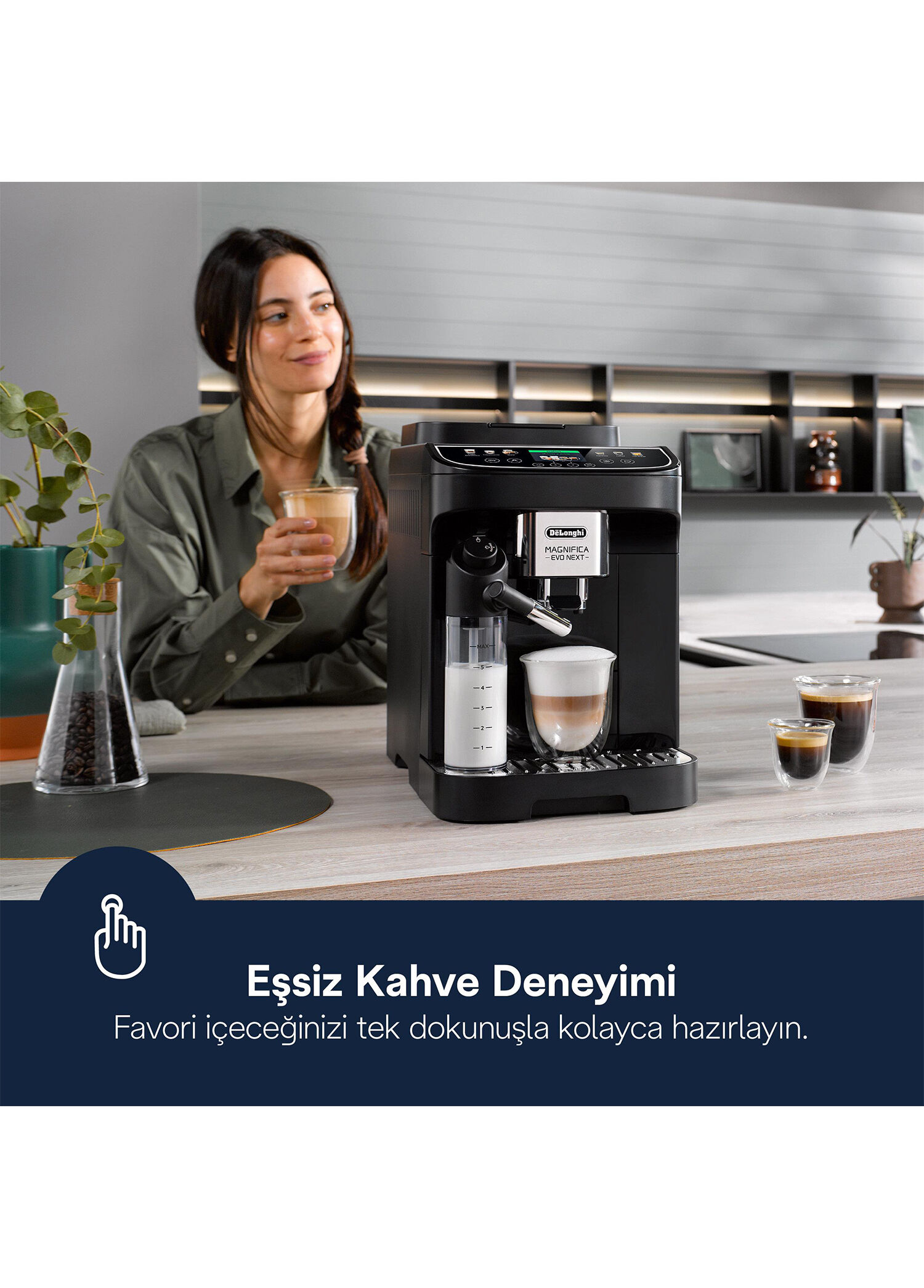Delonghi - Magnifica Evo ECAM310.60.B Next Tam Otomatik Espresso