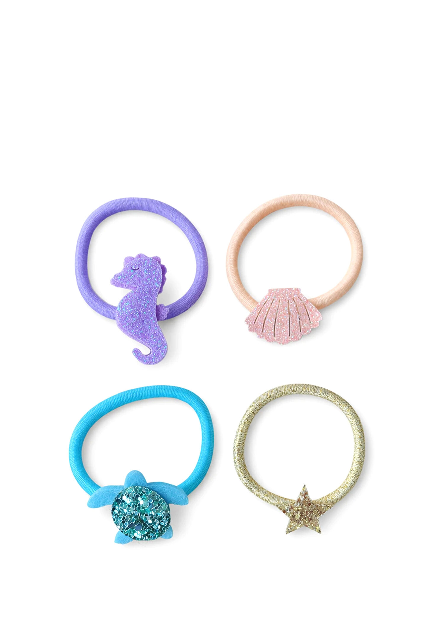 Little Mermaids Kız Çocuk 4'lü Lastik Toka
