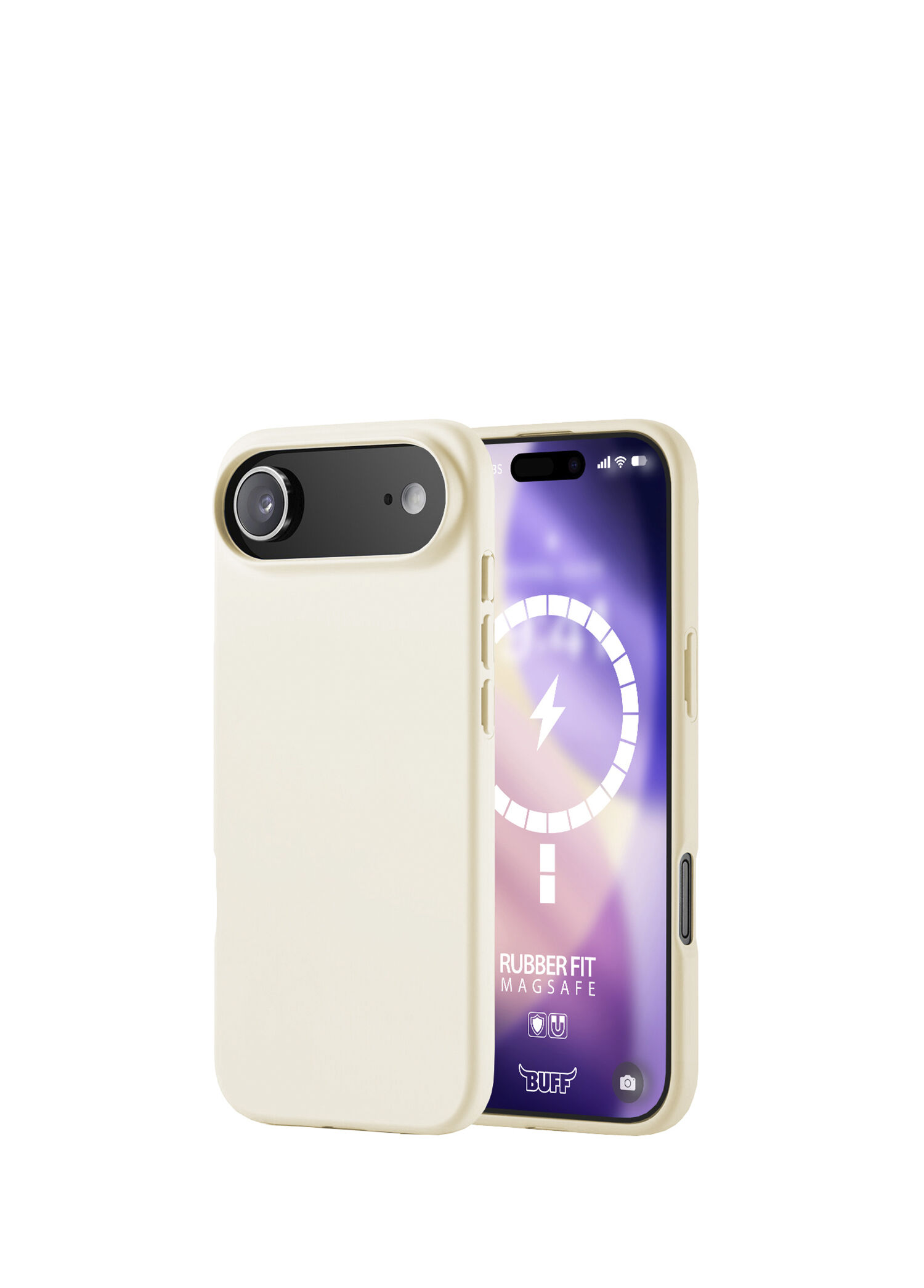 iPhone 17 Air Magsafe Rubber Fit Light Gold Silikon Telefon Kılıfı