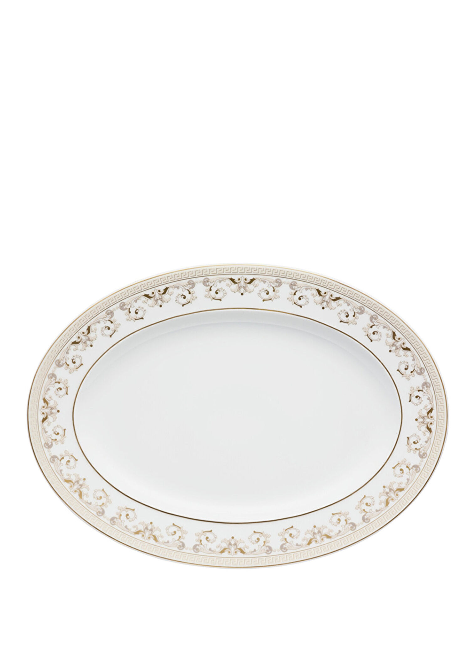P Versace Medusa Gala Oval Porselen Servis Tabagi 34 Cm