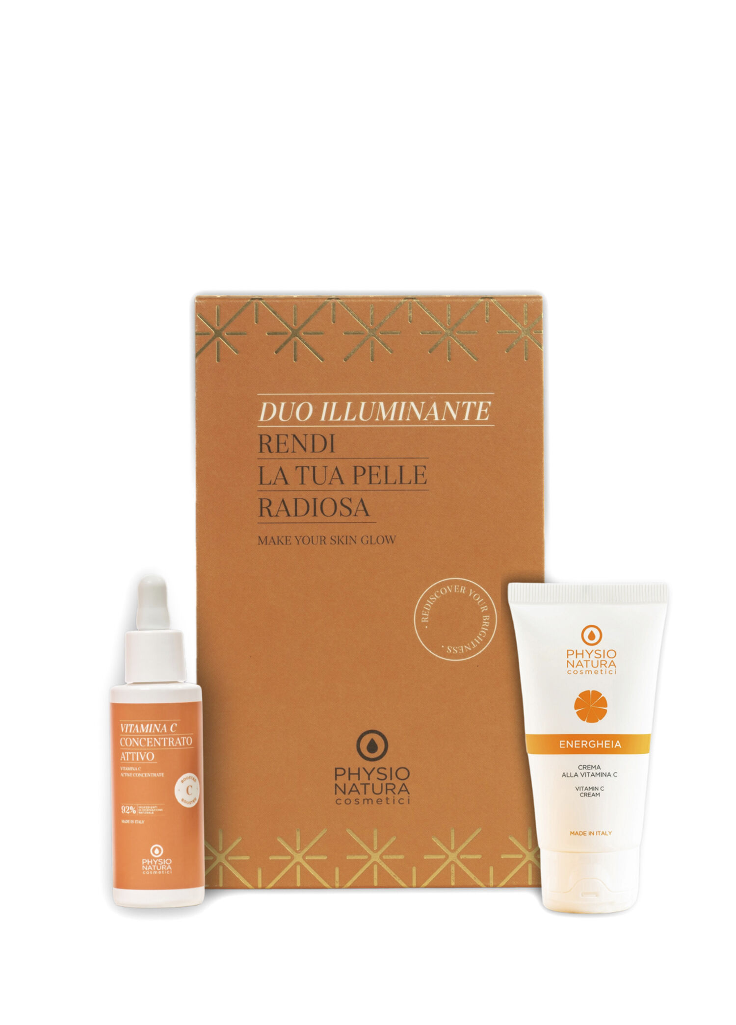 C Vitaminli Konsantre Serum 30 ml + Aydınlatıcı Yüz Kremi 50 ml 2'li Cilt Bakım Seti