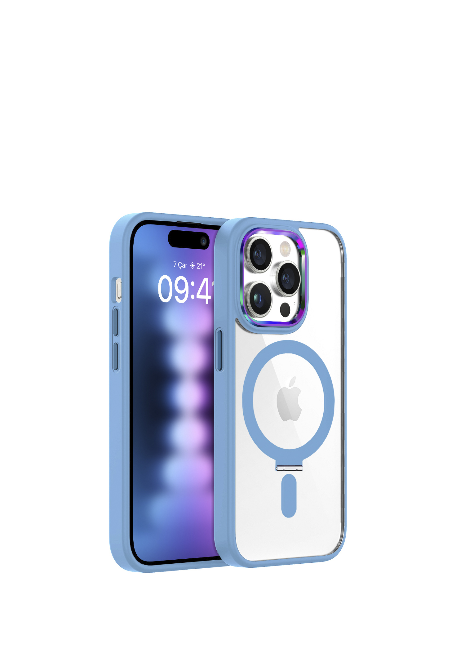 Sierra Blue iPhone 15 Pro Max BumperMag Kılıf