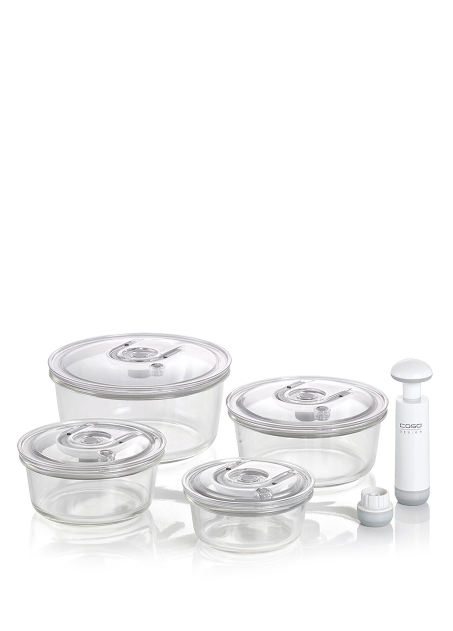 Vakuboxx Plastik Vakumlu Yuvarlak Saklama Kabı Seti