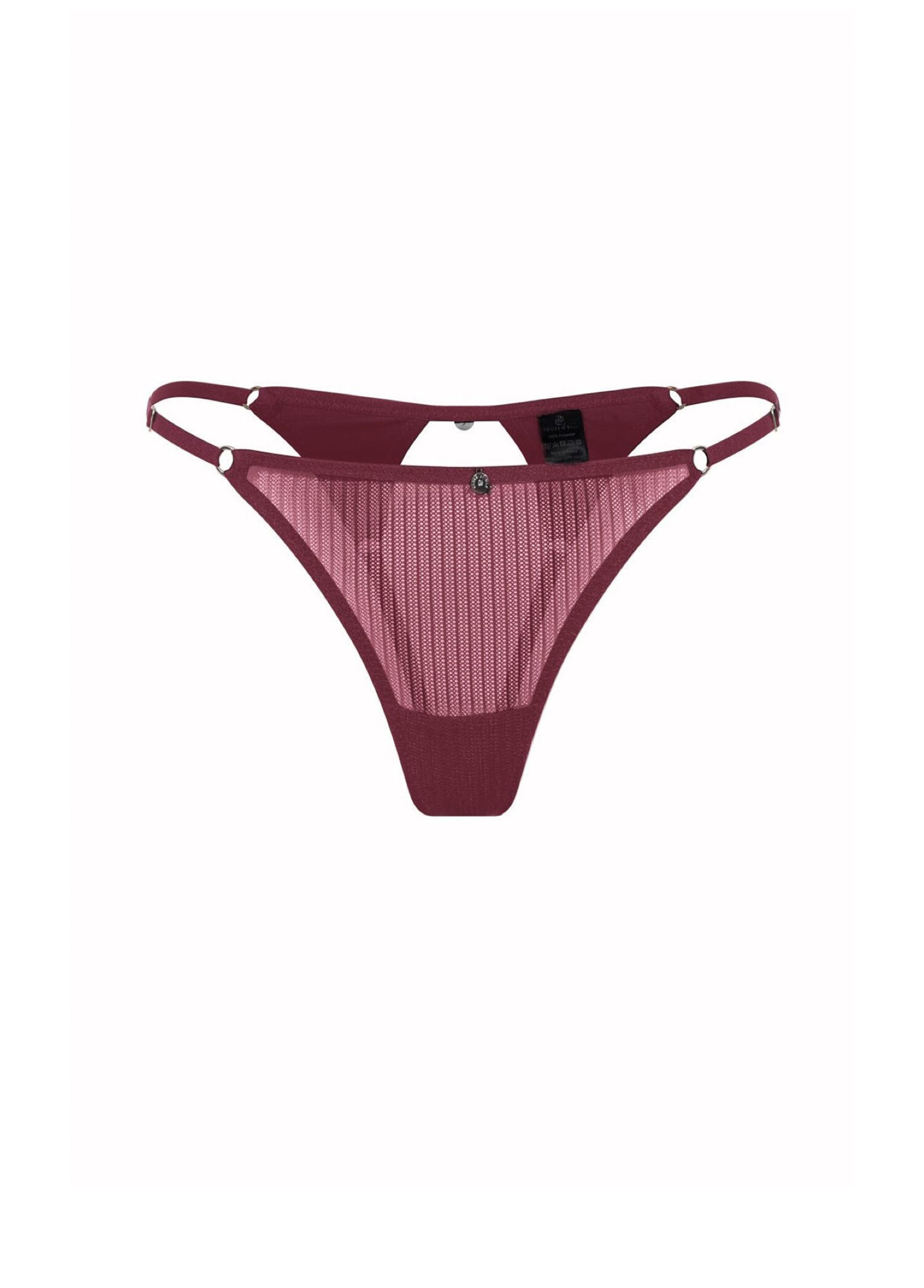 Fleur Bordo Tül Tanga
