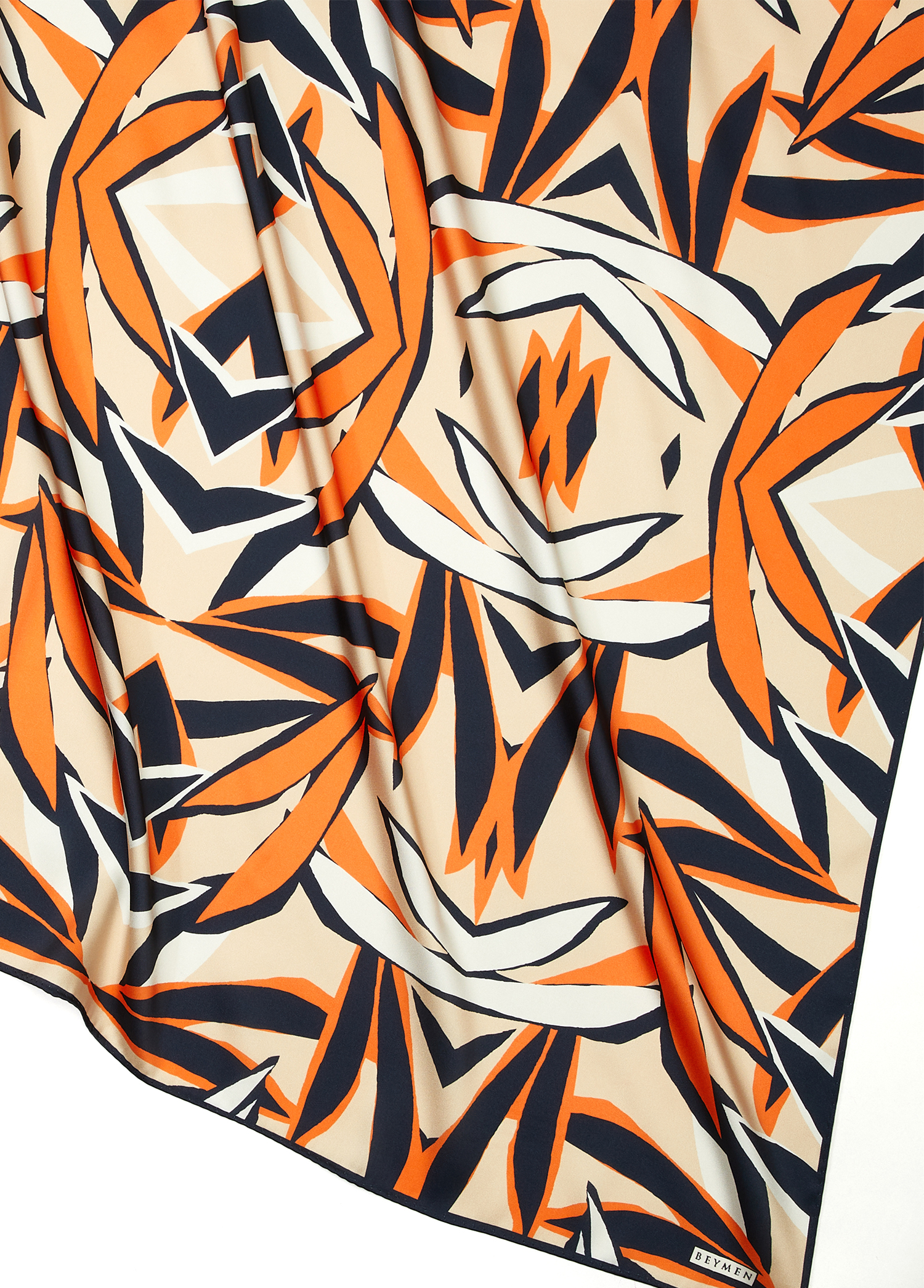 Çok Renkli 90x90 cm Twill Eşarp_1