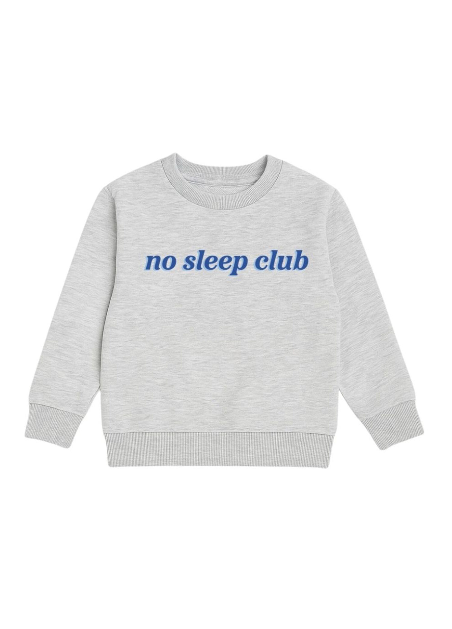 No Sleep Clup Gri Uzun Kollu Erkek Çocuk Sweatshirt