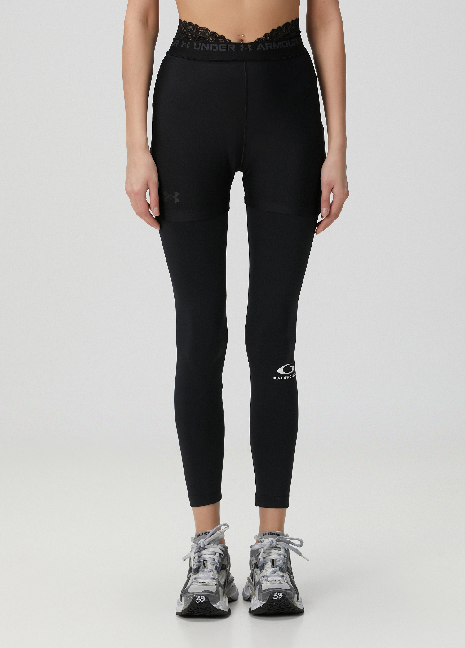【関税込み】balenciaga LEGGINGS X UNDER ARMOUR Balenciaga x Under Armour Leggings | Black | FARFETCH